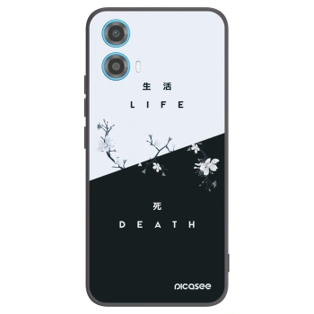 Picasee silikonový černý obal pro Motorola Moto G34 5G - Živý - Mrtvý