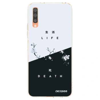 Picasee silikonový průhledný obal pro Samsung Galaxy A70 A705F - Živý - Mrtvý