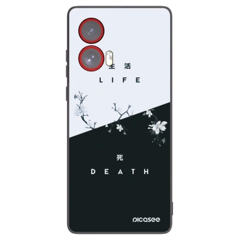 Picasee silikonový černý obal pro Motorola Edge 50 Fusion - Živý - Mrtvý
