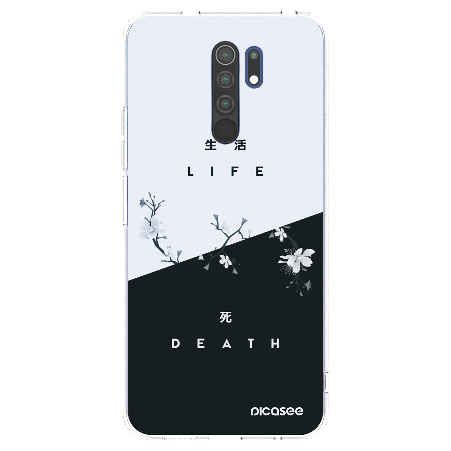 Picasee silikonový průhledný obal pro Xiaomi Redmi 9 - Živý - Mrtvý
