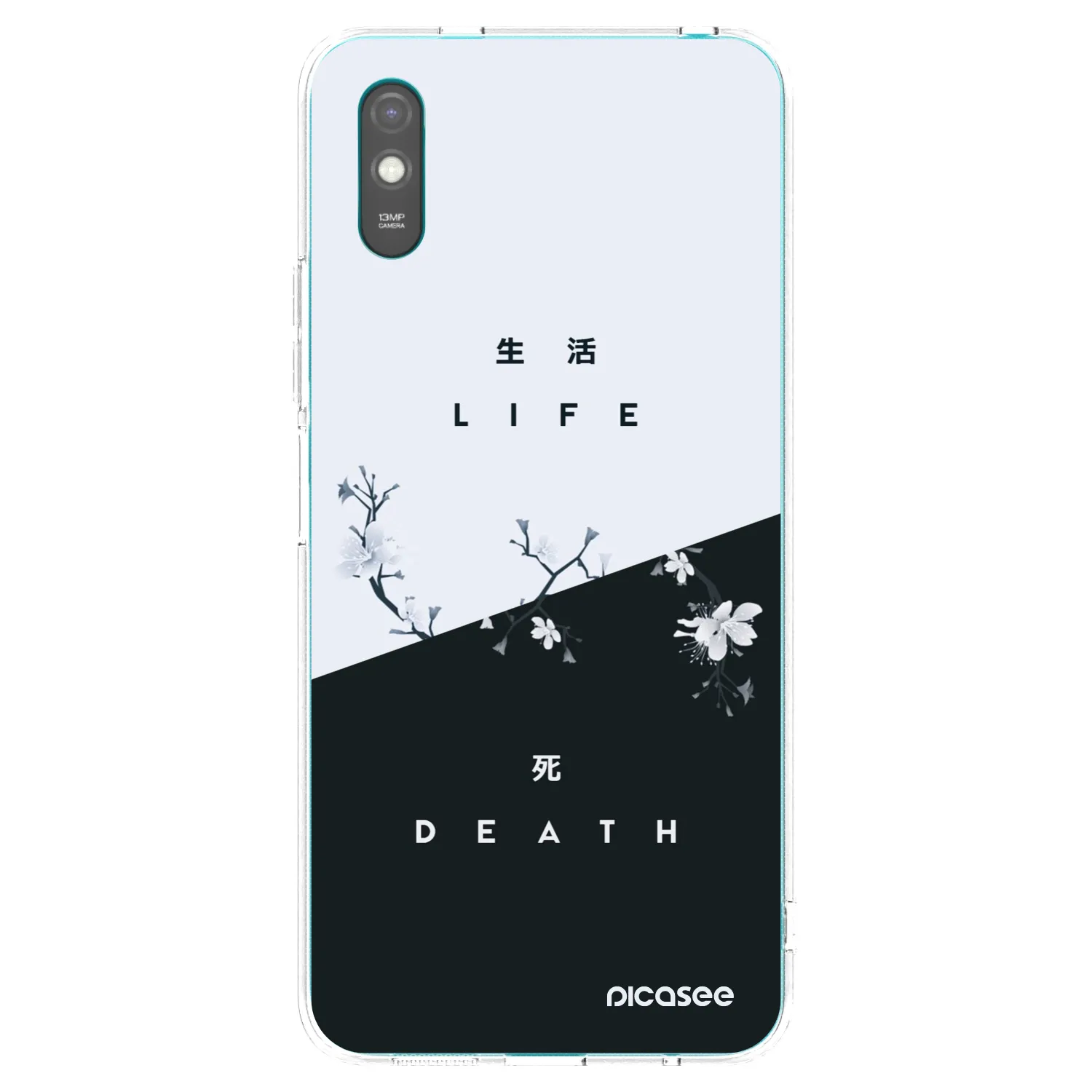 Picasee silikonový průhledný obal pro Xiaomi Redmi 9A - Živý - Mrtvý