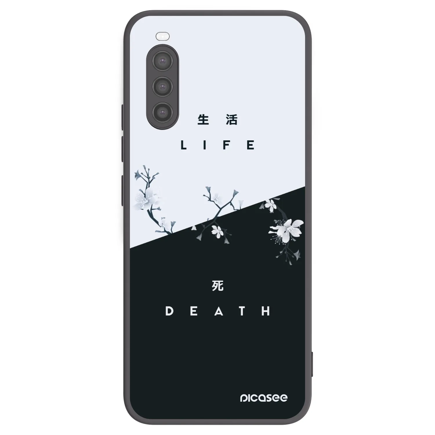 Picasee silikonový černý obal pro Sony Xperia 10 II - Živý - Mrtvý