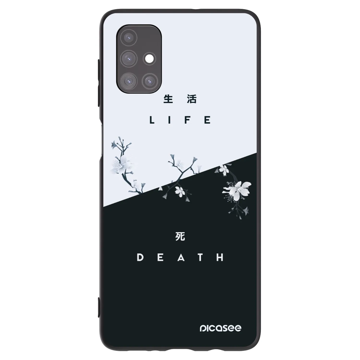 Picasee silikonový černý obal pro Samsung Galaxy M51 M515F - Živý - Mrtvý