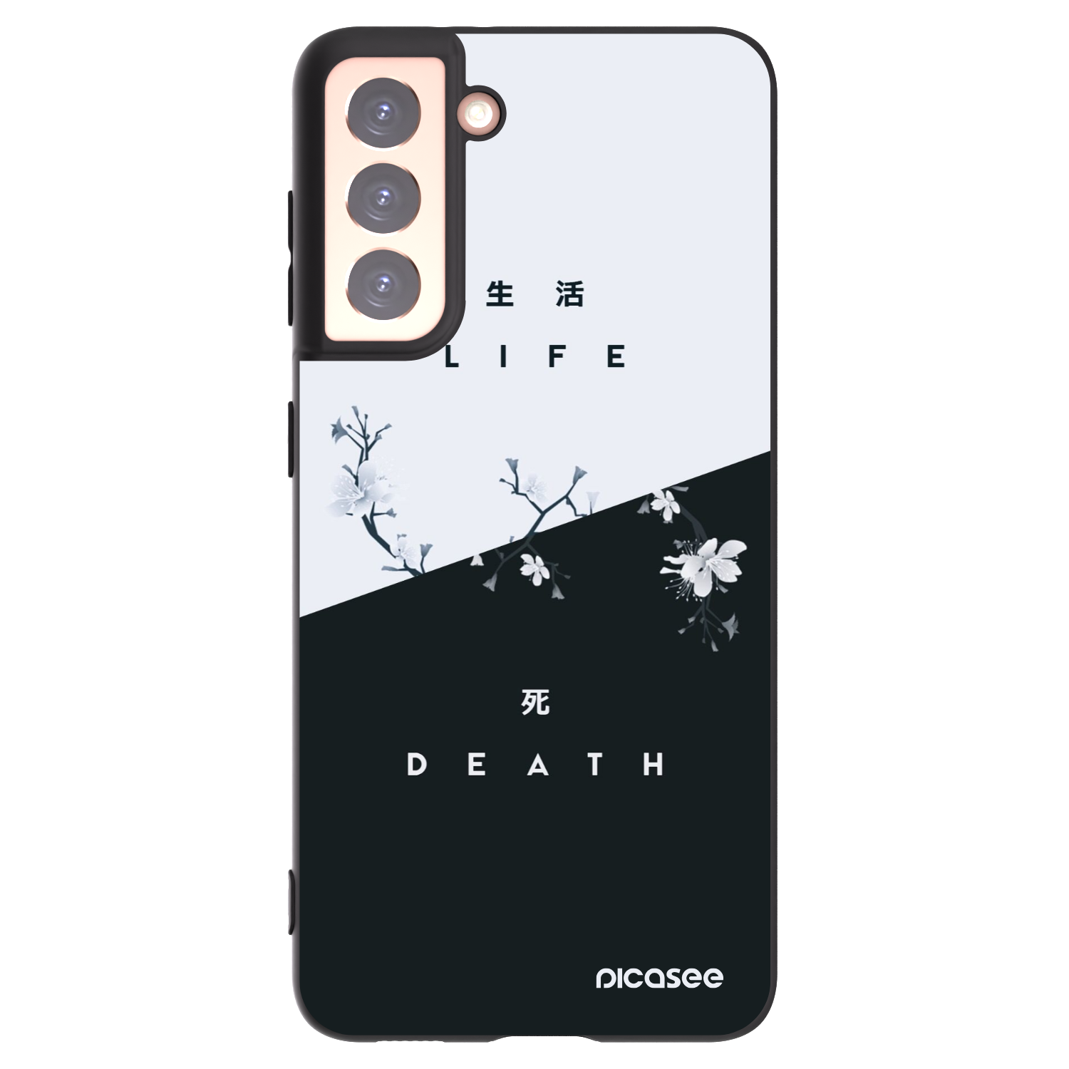 Picasee silikonový černý obal pro Samsung Galaxy S21 5G G991B - Živý - Mrtvý