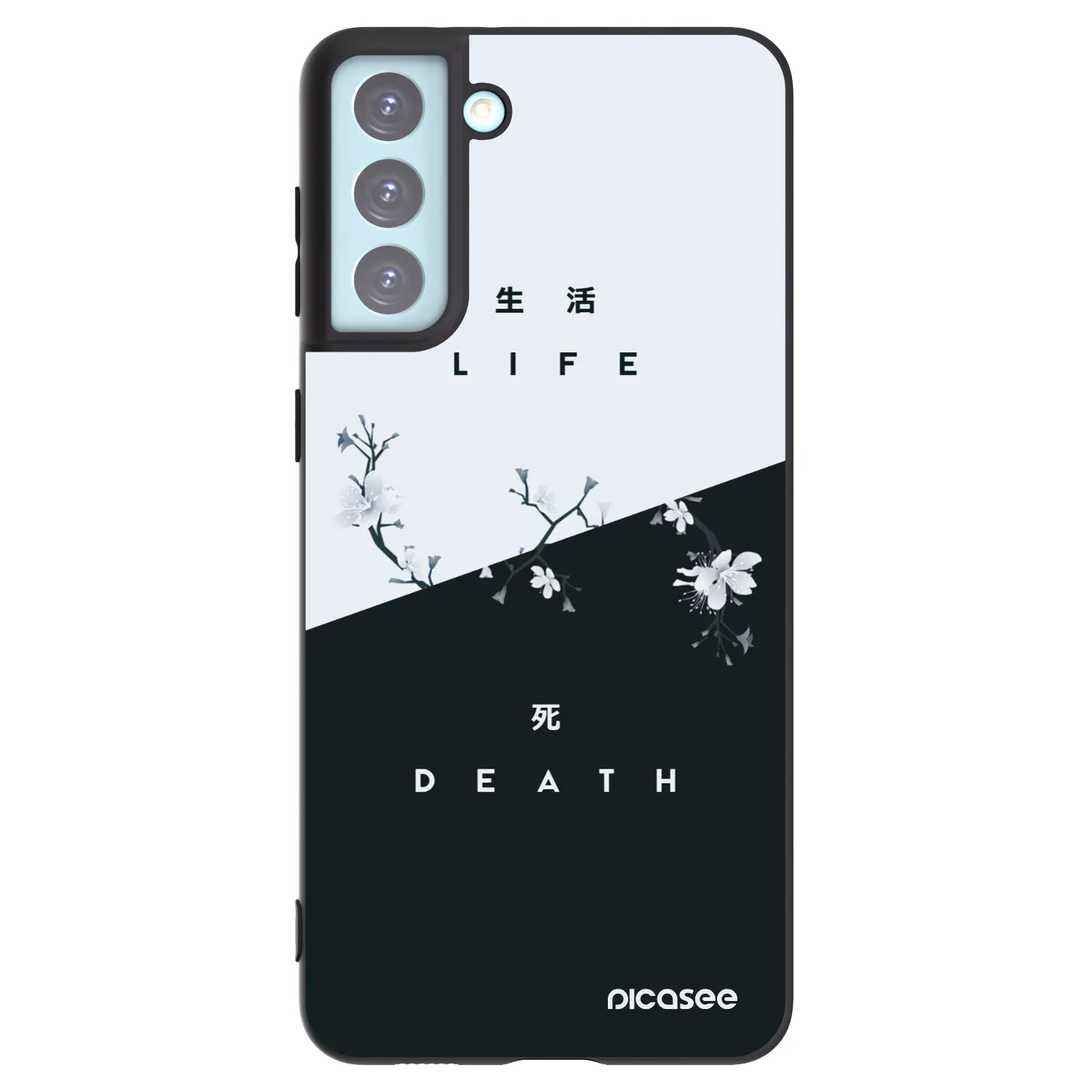 Picasee silikonový černý obal pro Samsung Galaxy S21+ 5G G996F - Živý - Mrtvý