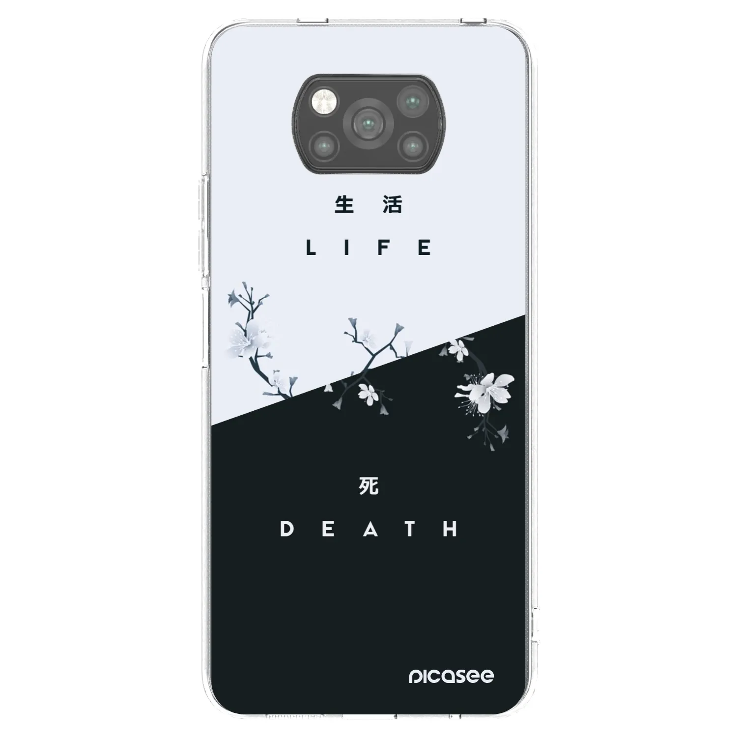 Picasee silikonový černý obal pro Xiaomi Poco X3 Pro - Živý - Mrtvý