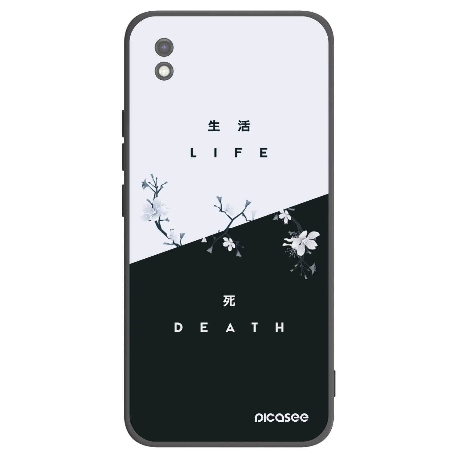 Picasee silikonový černý obal pro Xiaomi Redmi 9AT - Živý - Mrtvý