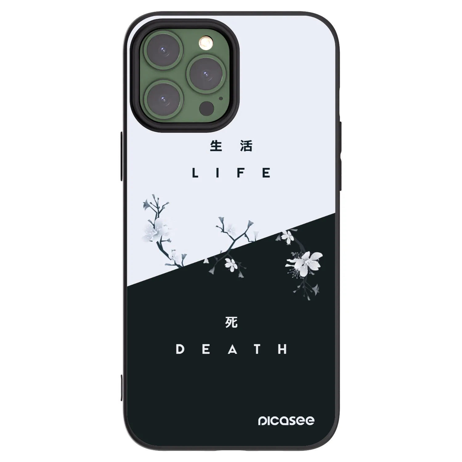Picasee silikonový černý obal pro Apple iPhone 13 Pro Max - Živý - Mrtvý