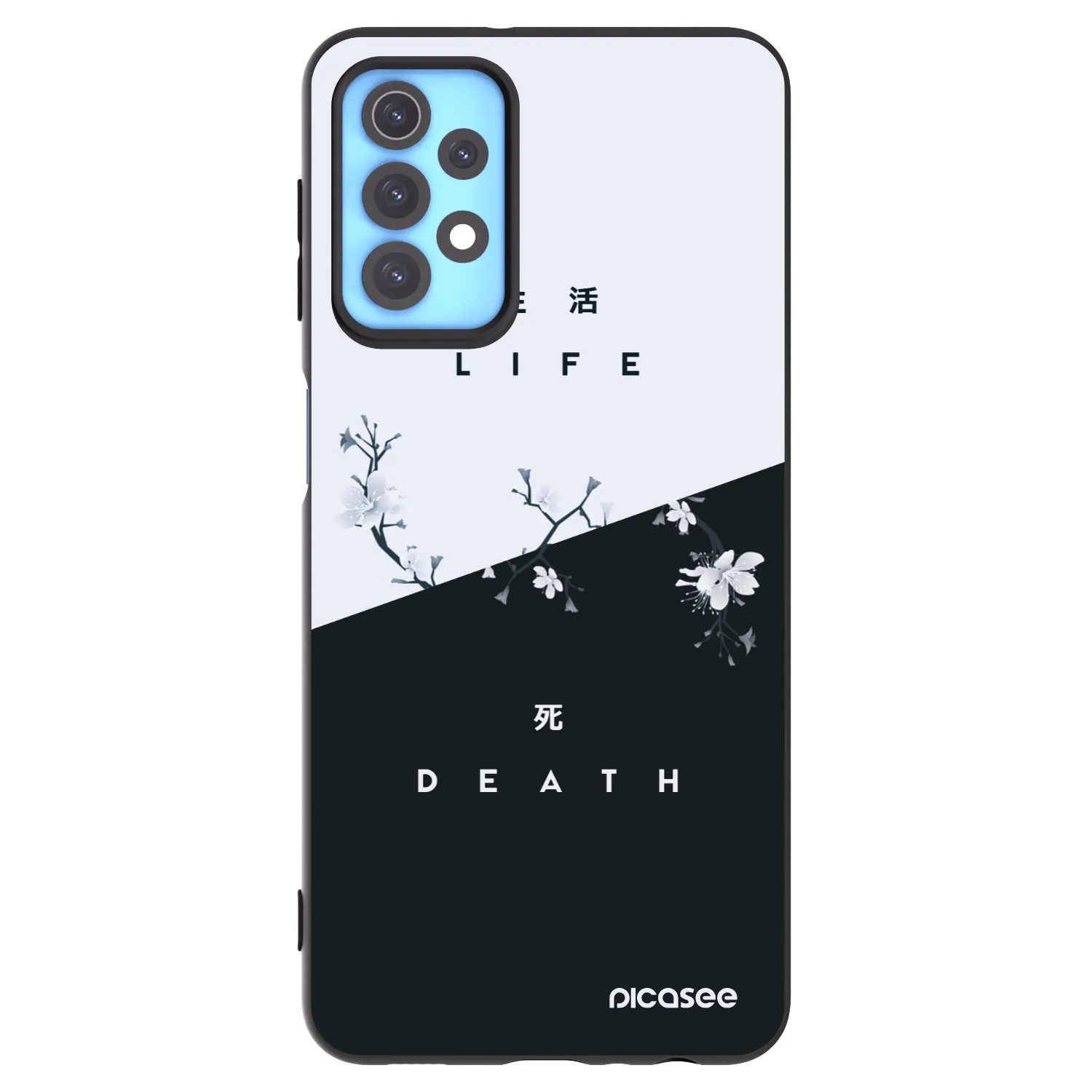 Picasee silikonový černý obal pro Samsung Galaxy A32 4G SM-A325F - Živý - Mrtvý