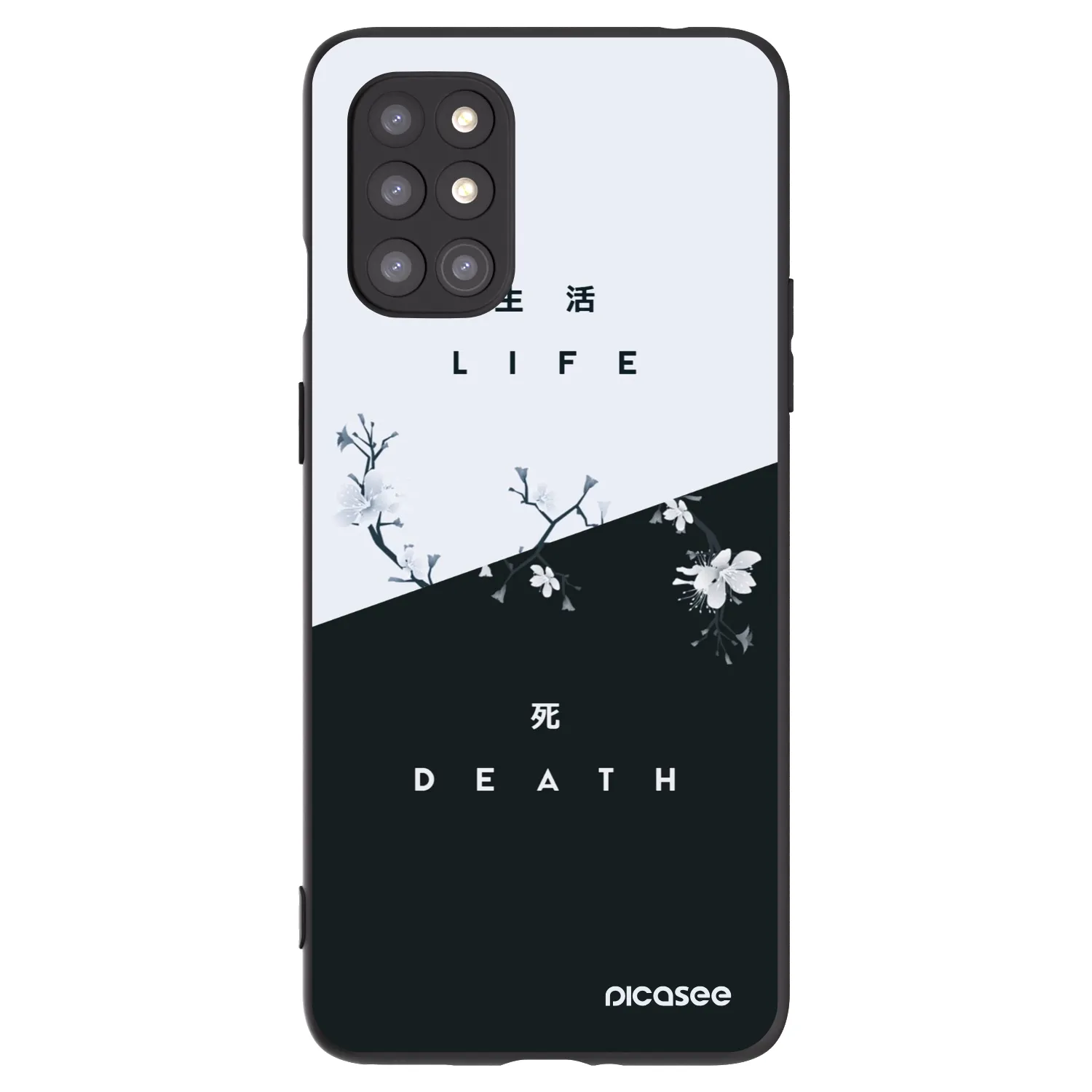Picasee silikonový černý obal pro OnePlus 8T - Živý - Mrtvý