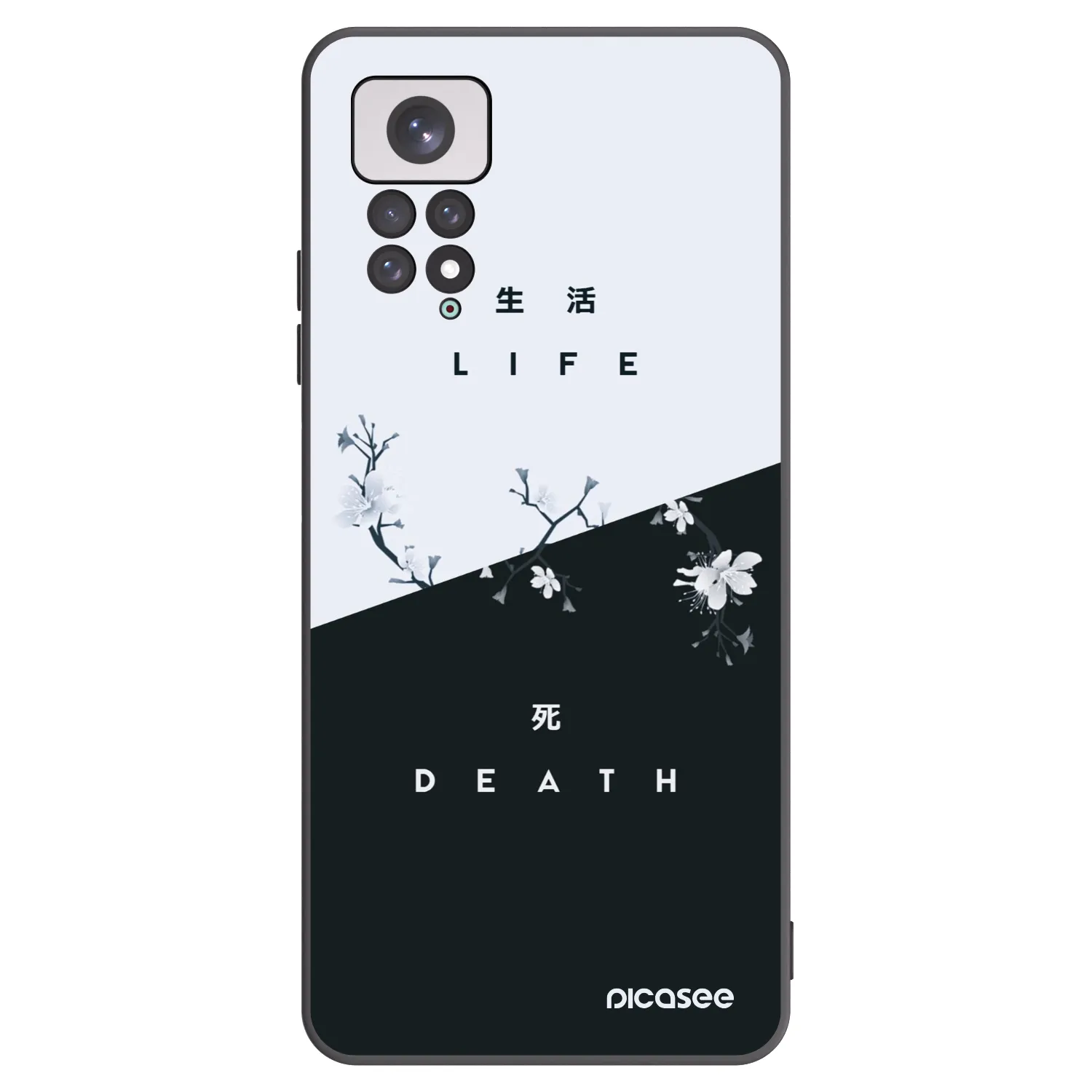 Picasee silikonový černý obal pro Xiaomi Redmi Note 11 - Živý - Mrtvý