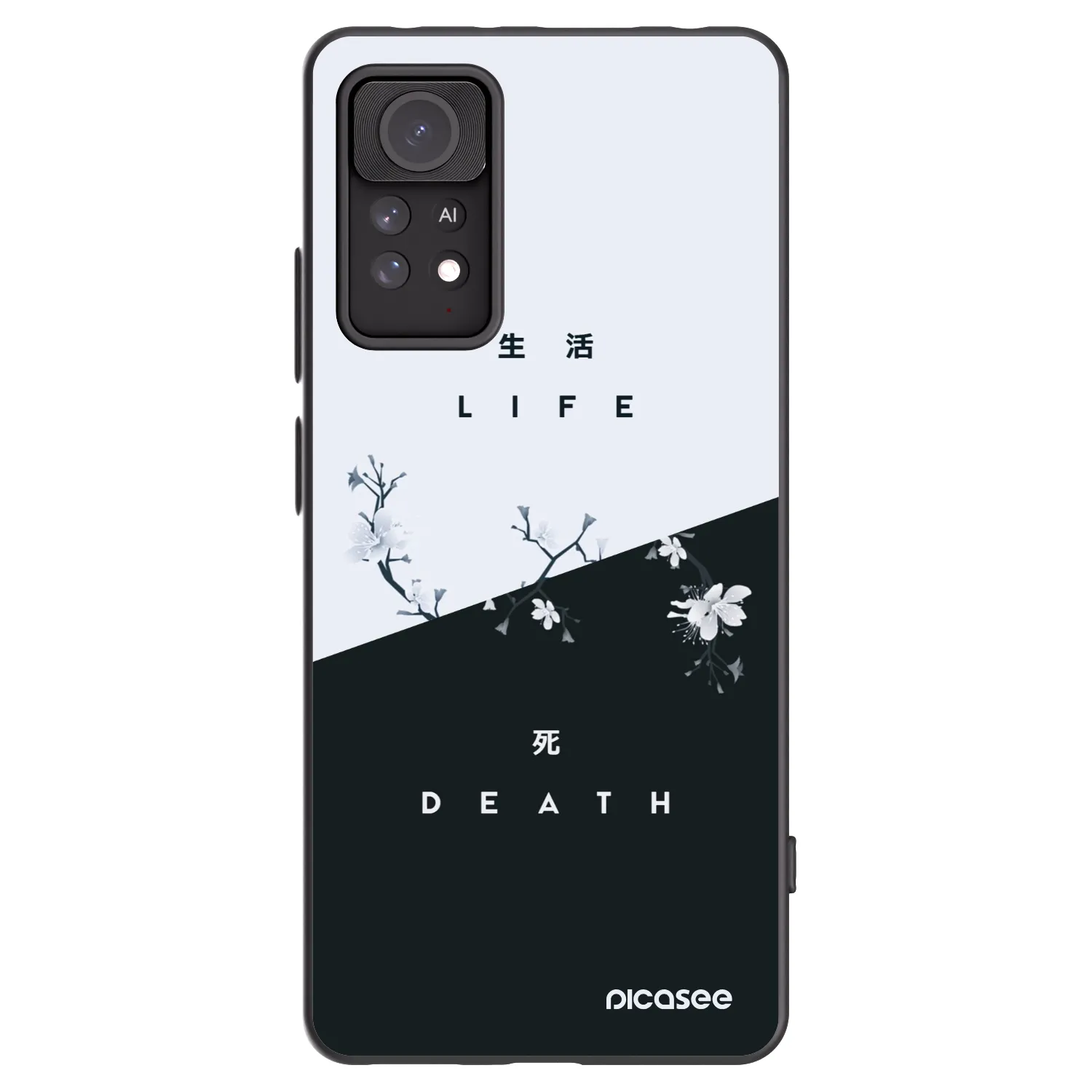 Picasee silikonový černý obal pro Xiaomi Redmi Note 11 Pro - Živý - Mrtvý