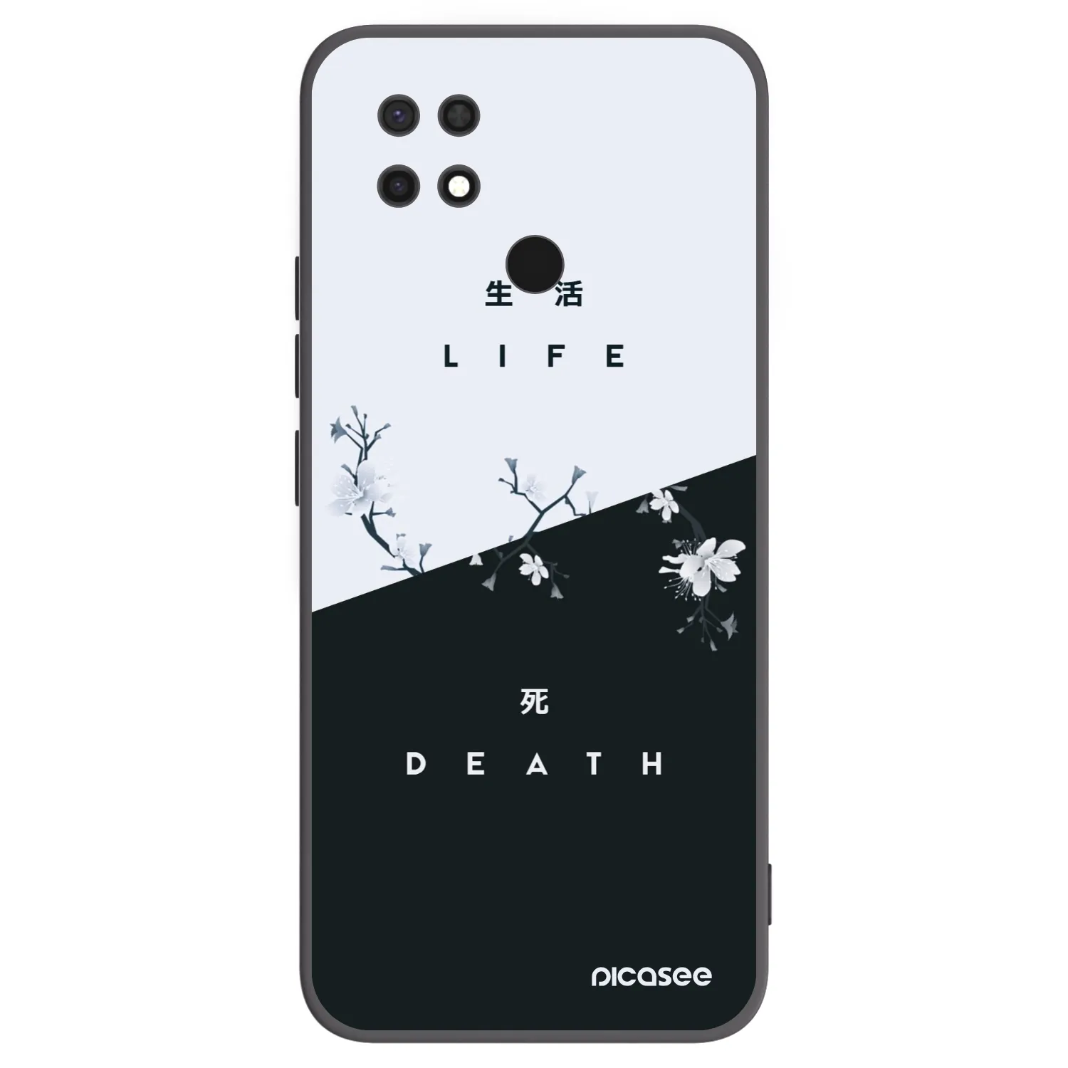 Picasee silikonový černý obal pro Xiaomi Redmi 10C - Živý - Mrtvý