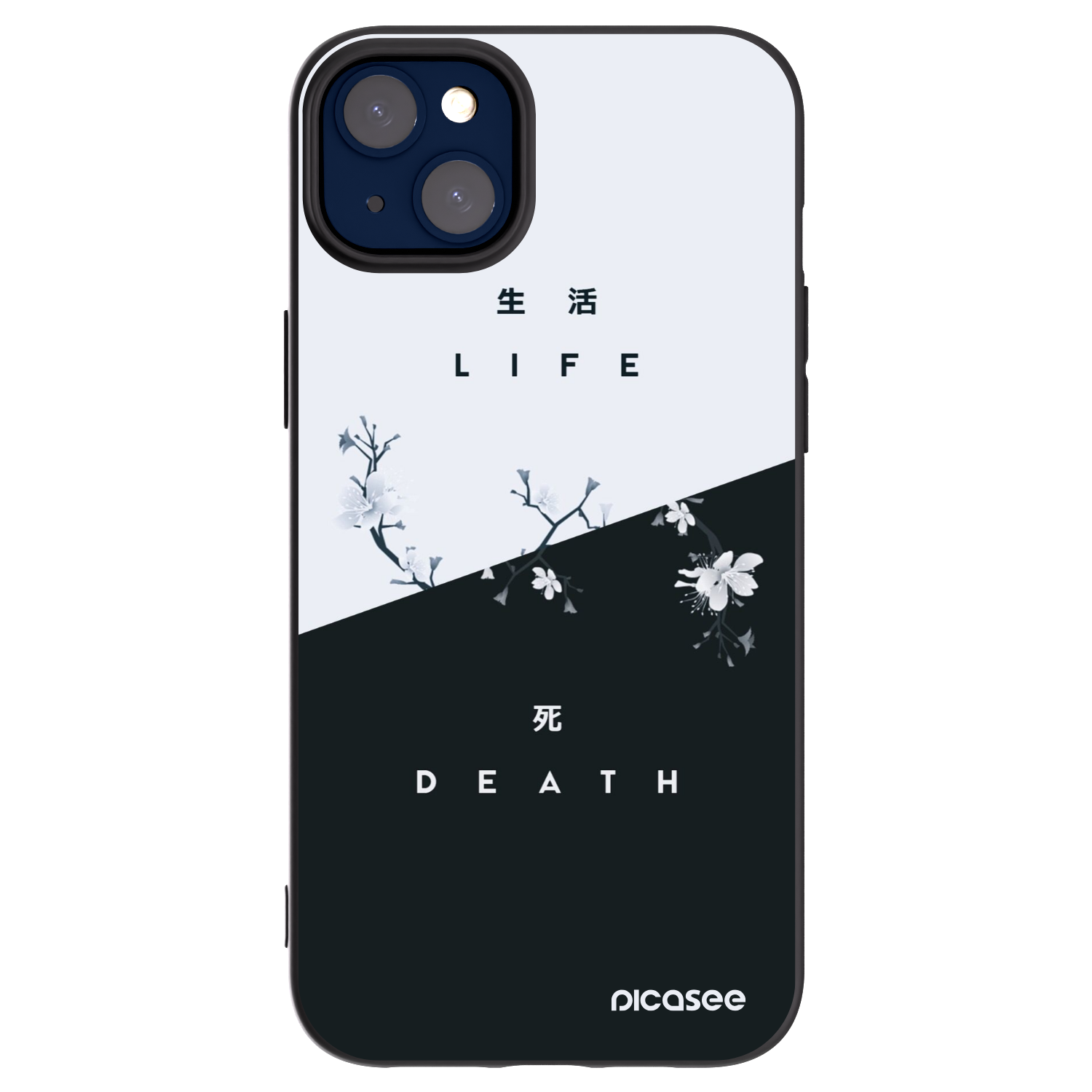 Picasee silikonový černý obal pro Apple iPhone 14 Plus - Živý - Mrtvý