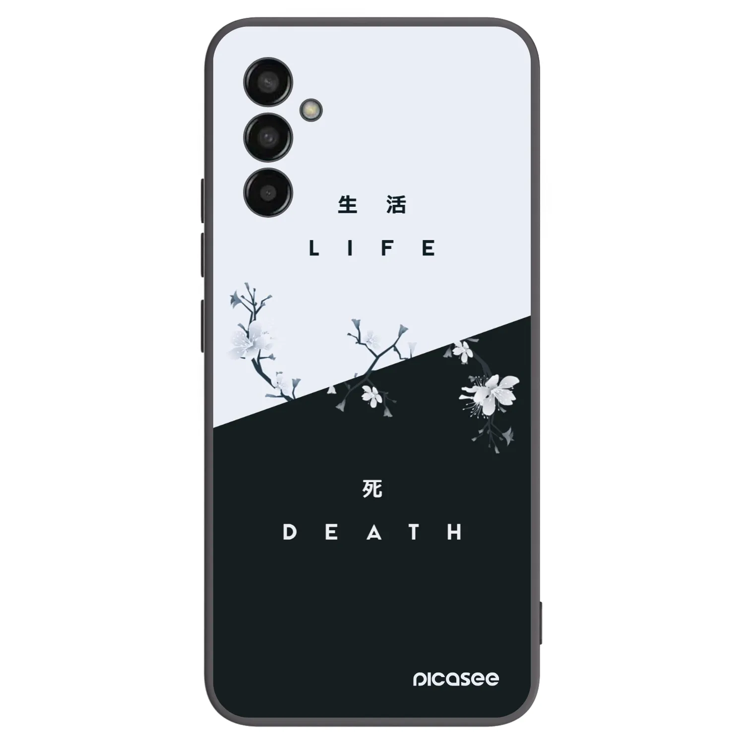 Picasee silikonový černý obal pro Samsung Galaxy M13 M135F - Živý - Mrtvý
