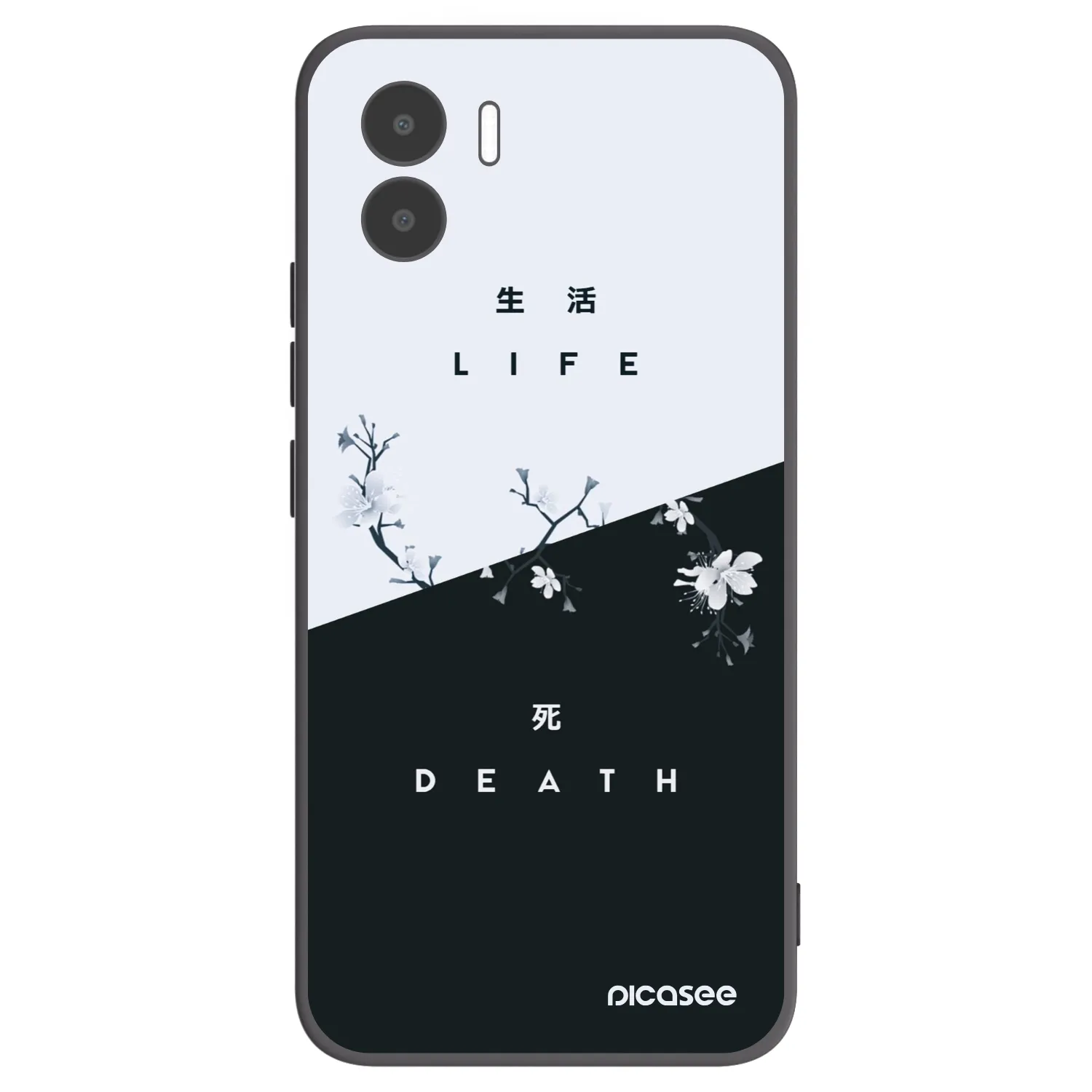 Picasee silikonový černý obal pro Xiaomi Redmi A1 - Živý - Mrtvý