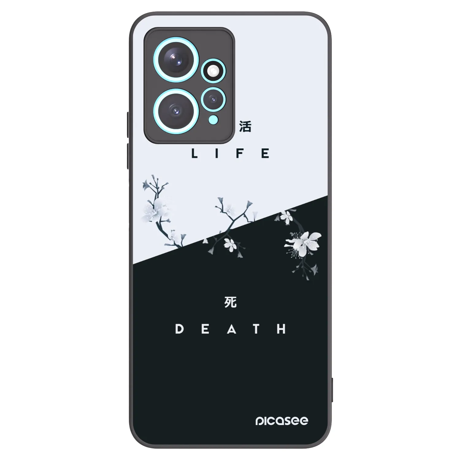 Picasee silikonový černý obal pro Xiaomi Redmi Note 12 4G - Živý - Mrtvý