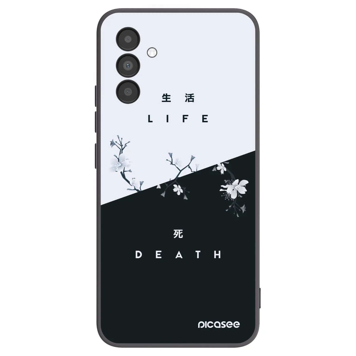 Picasee silikonový černý obal pro Samsung Galaxy A04s A047F - Živý - Mrtvý