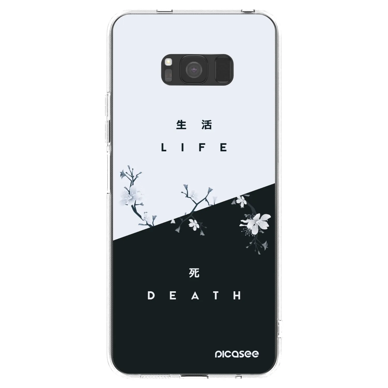 Picasee silikonový průhledný obal pro Samsung Galaxy S8 G950F - Živý - Mrtvý