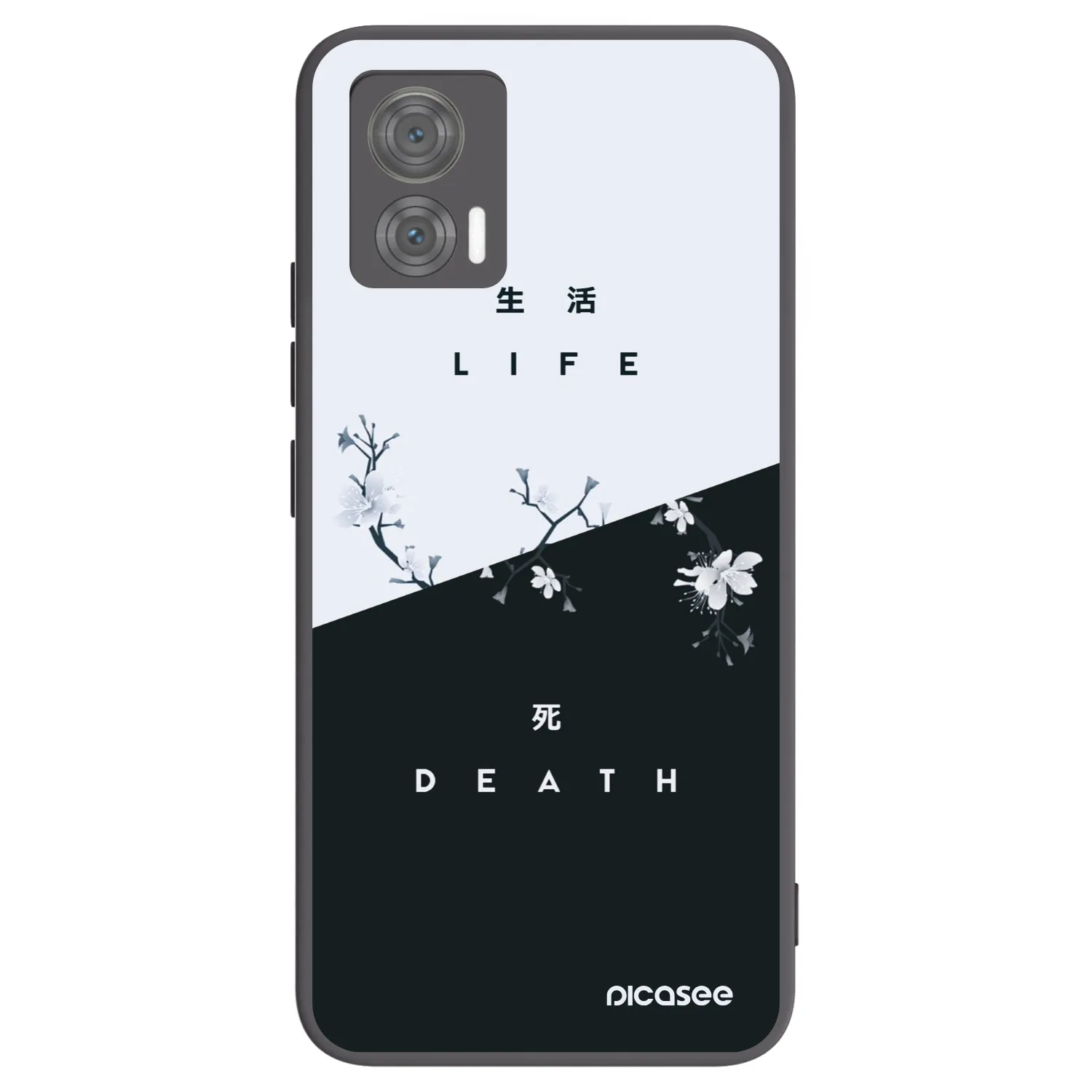 Picasee silikonový černý obal pro Motorola Edge 30 Neo - Živý - Mrtvý