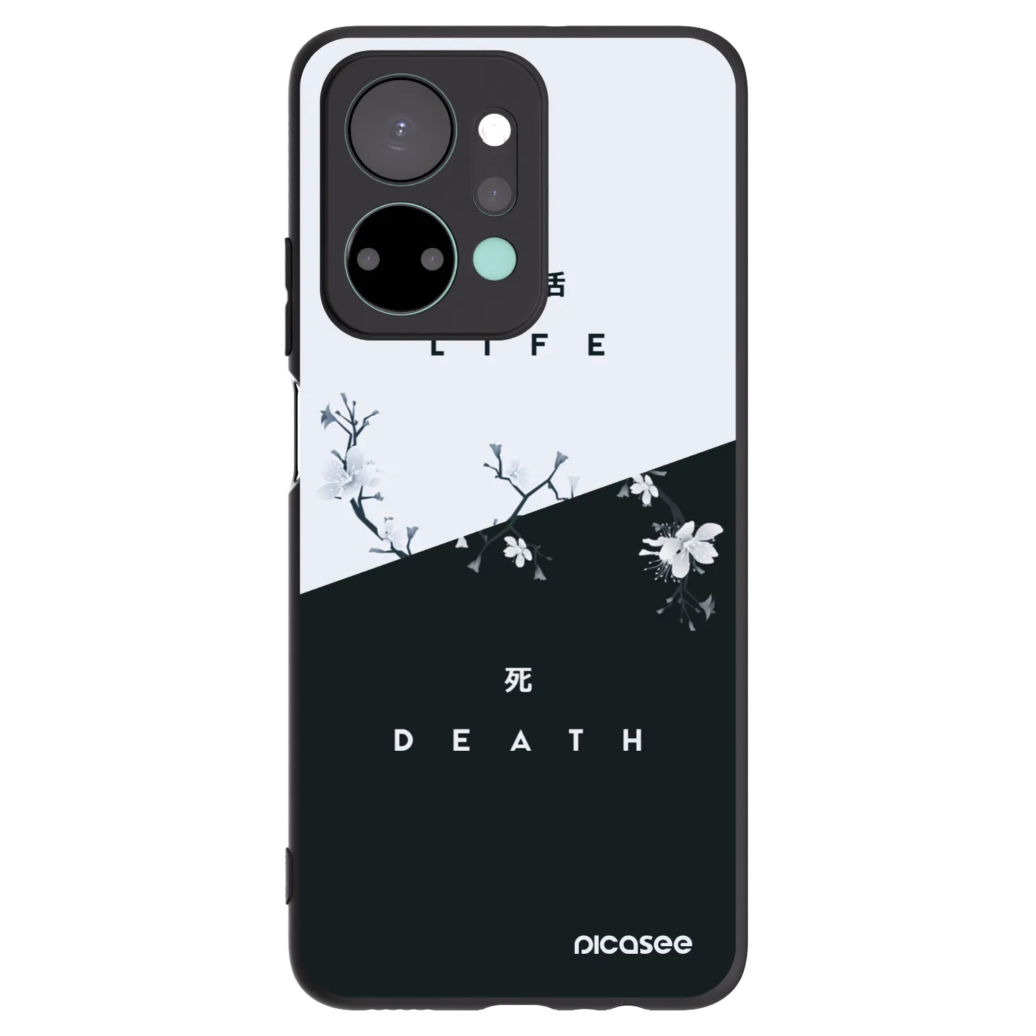 Picasee silikonový černý obal pro Honor X7a - Živý - Mrtvý