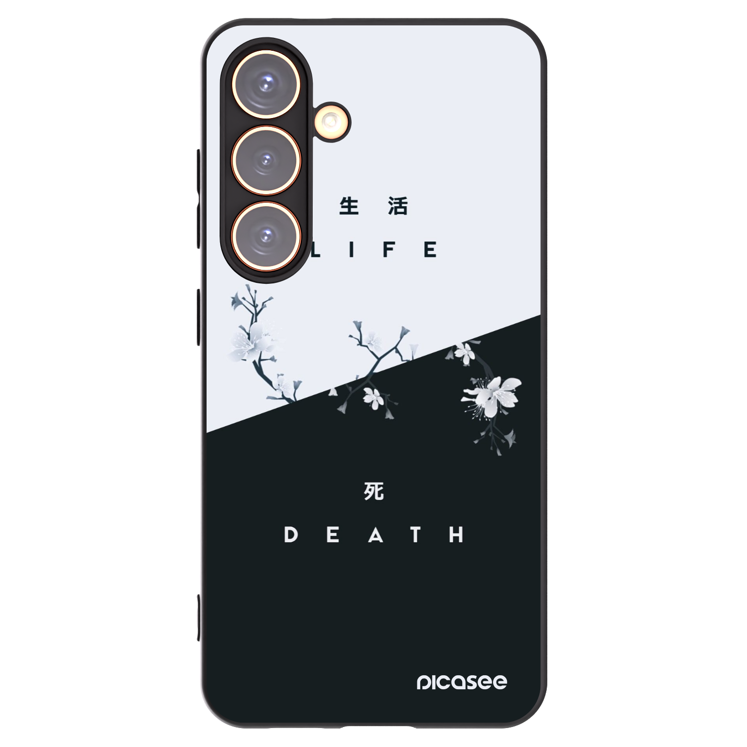 Picasee silikonový černý obal pro Samsung Galaxy S24 S921B 5G - Živý - Mrtvý