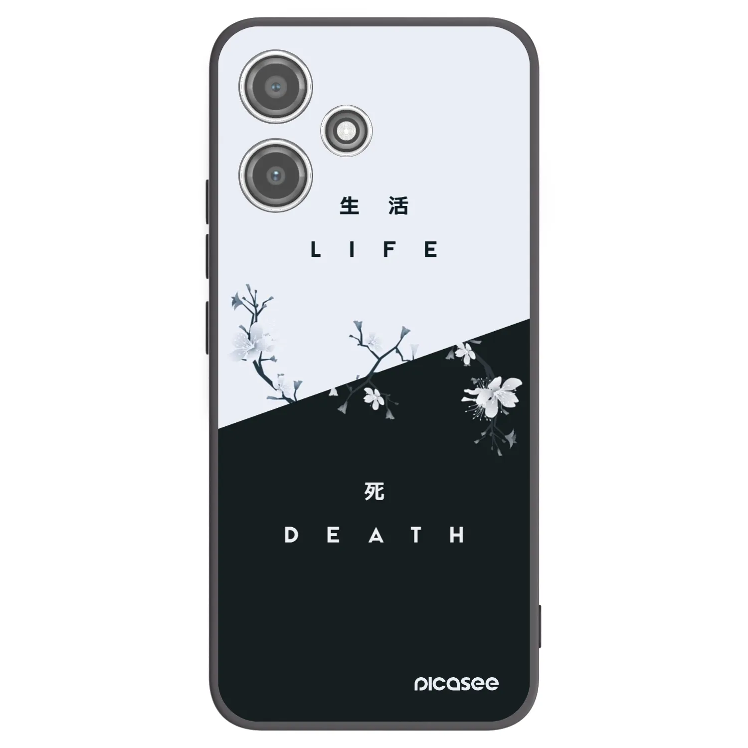 Picasee silikonový černý obal pro Xiaomi Redmi 12 5G - Živý - Mrtvý