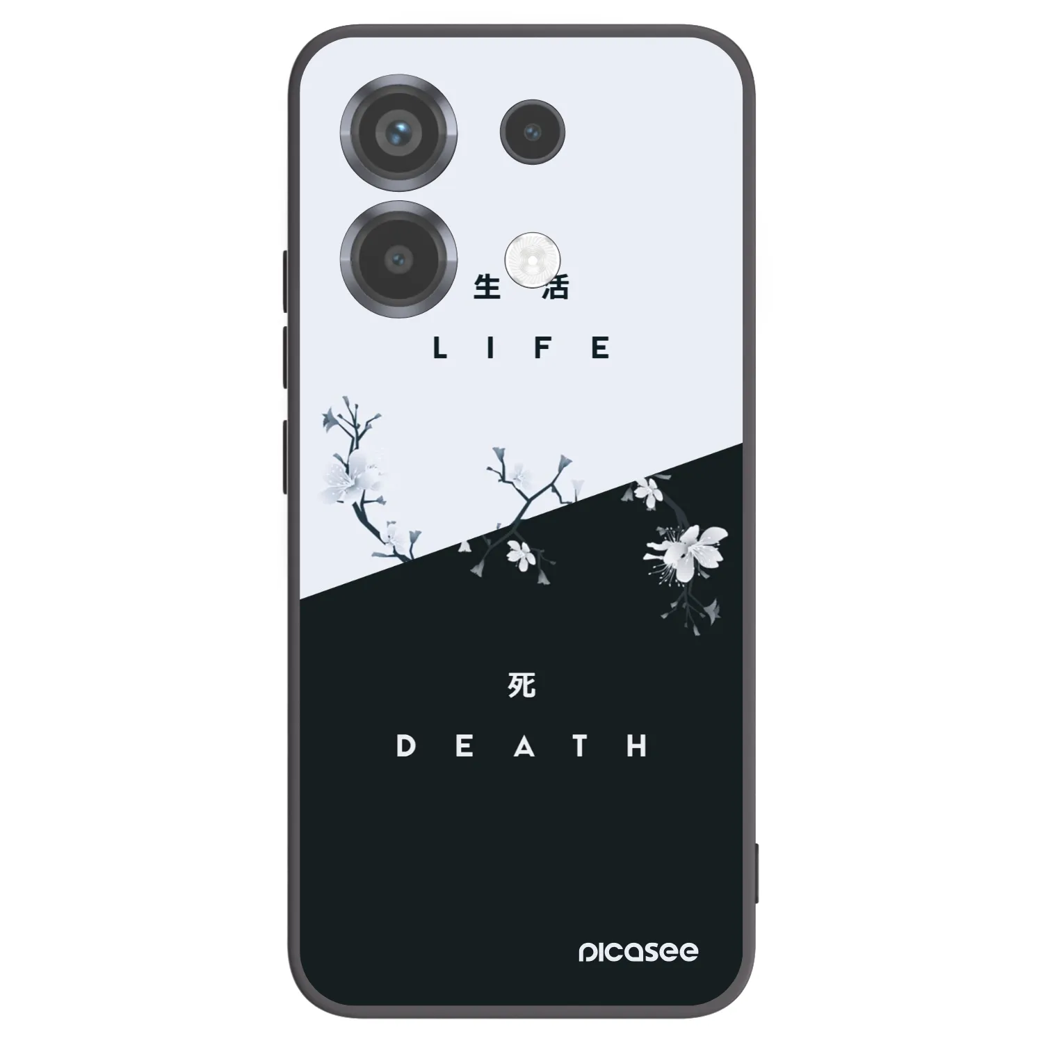 Picasee silikonový černý obal pro Xiaomi Poco X6 - Živý - Mrtvý