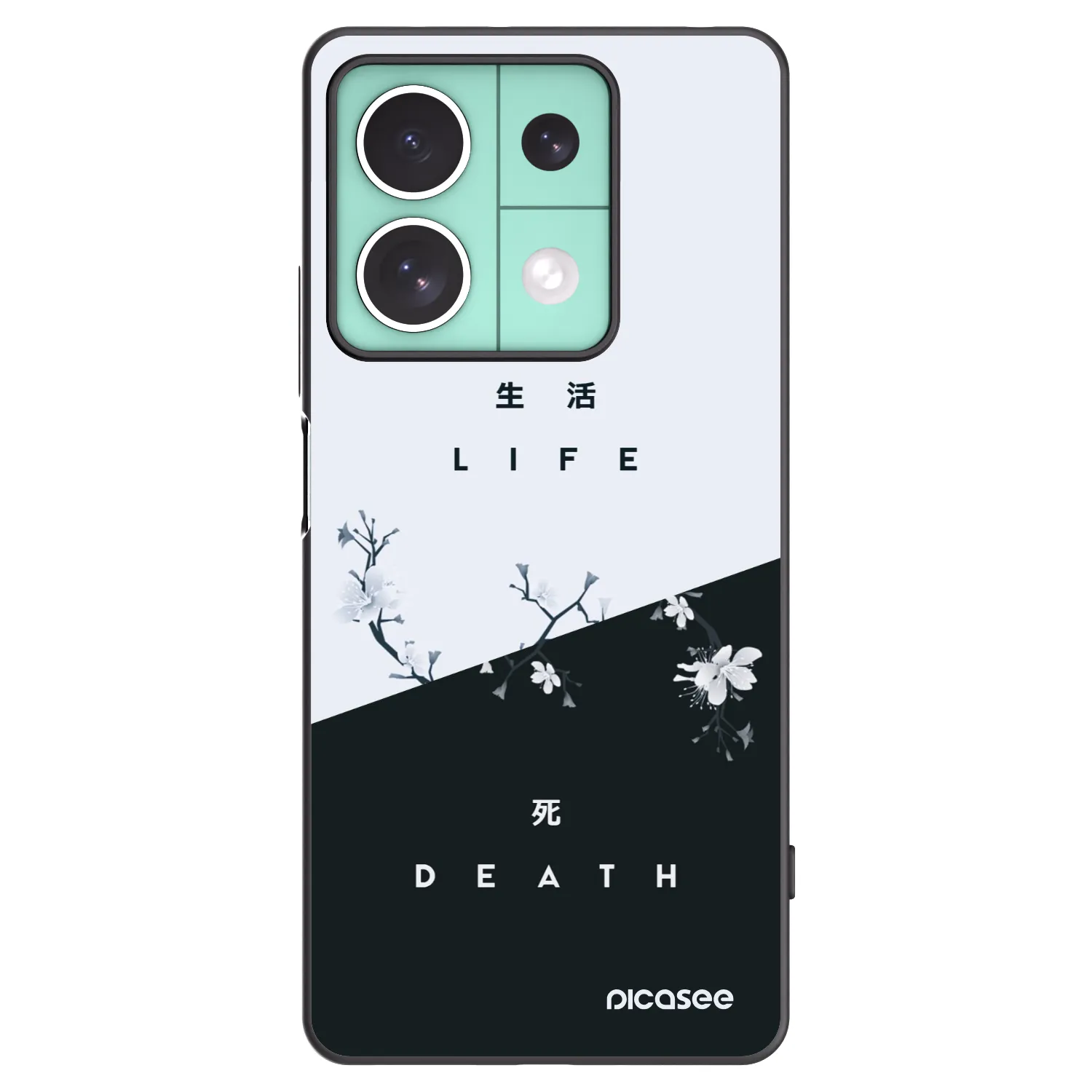 Picasee silikonový černý obal pro Xiaomi Redmi Note 13 5G - Živý - Mrtvý