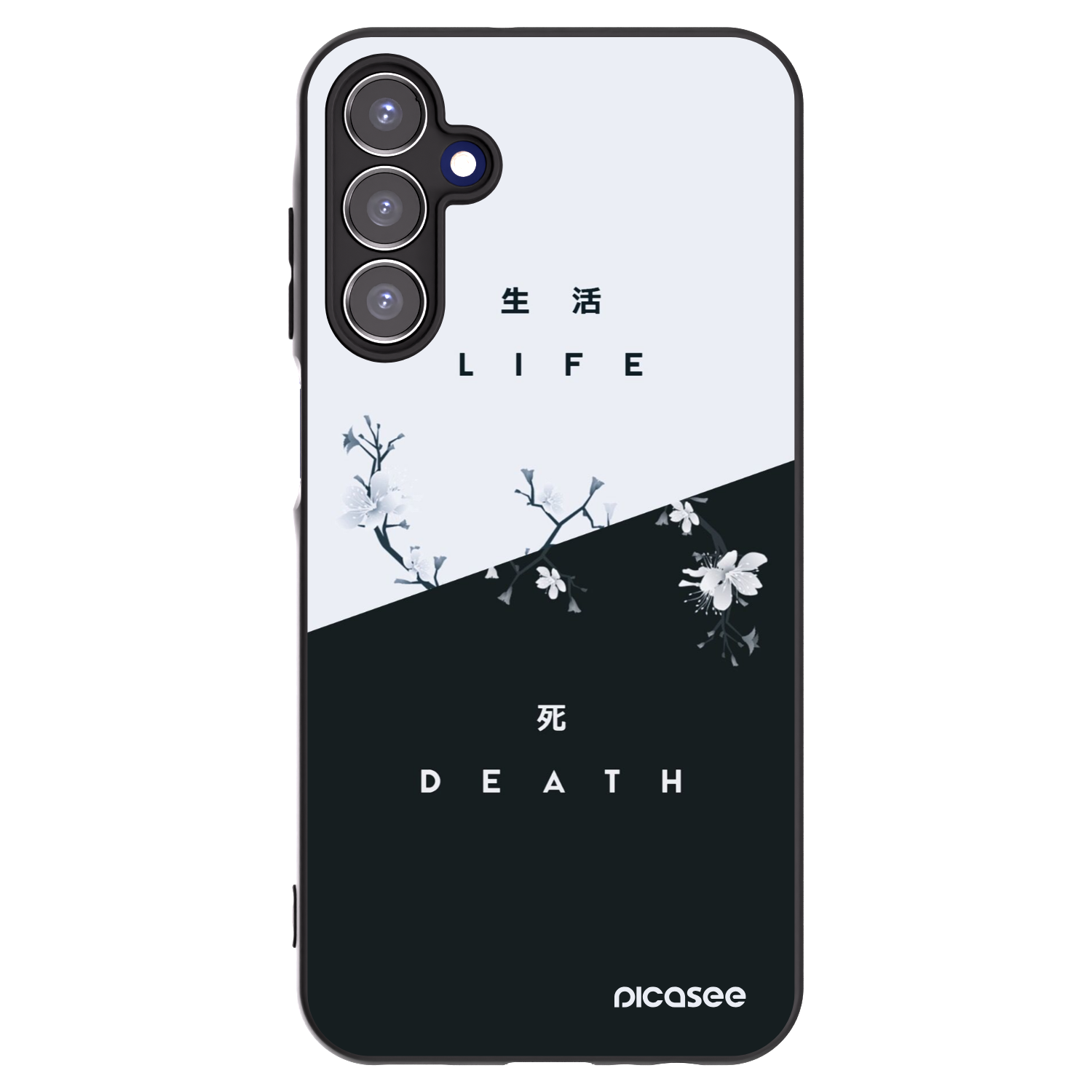Picasee silikonový černý obal pro Samsung Galaxy A15 A155F 4G - Živý - Mrtvý
