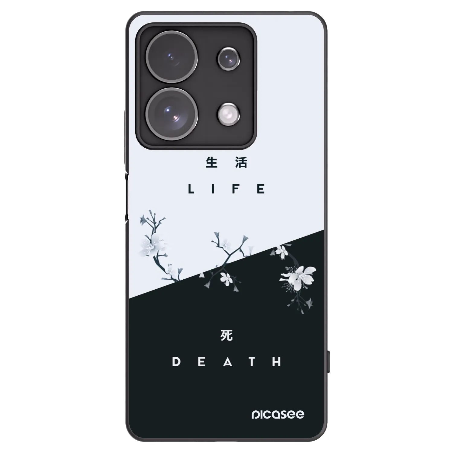 Picasee silikonový černý obal pro Xiaomi Redmi Note 13 Pro 4G - Živý - Mrtvý