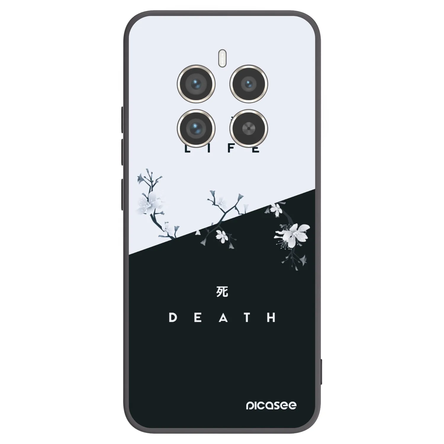 Picasee silikonový černý obal pro Realme 12 Pro 5G - Živý - Mrtvý