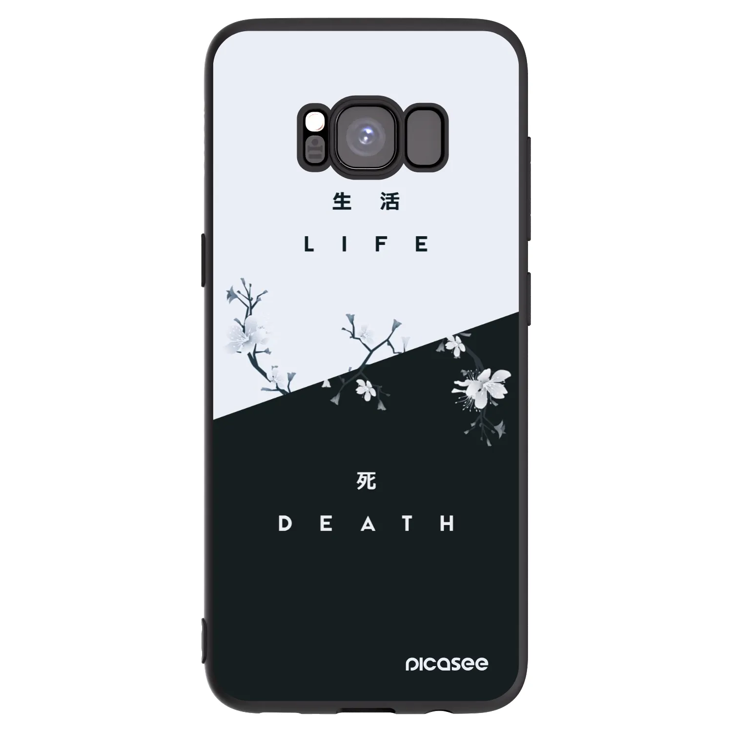 Picasee silikonový černý obal pro Samsung Galaxy S8 G950F - Živý - Mrtvý