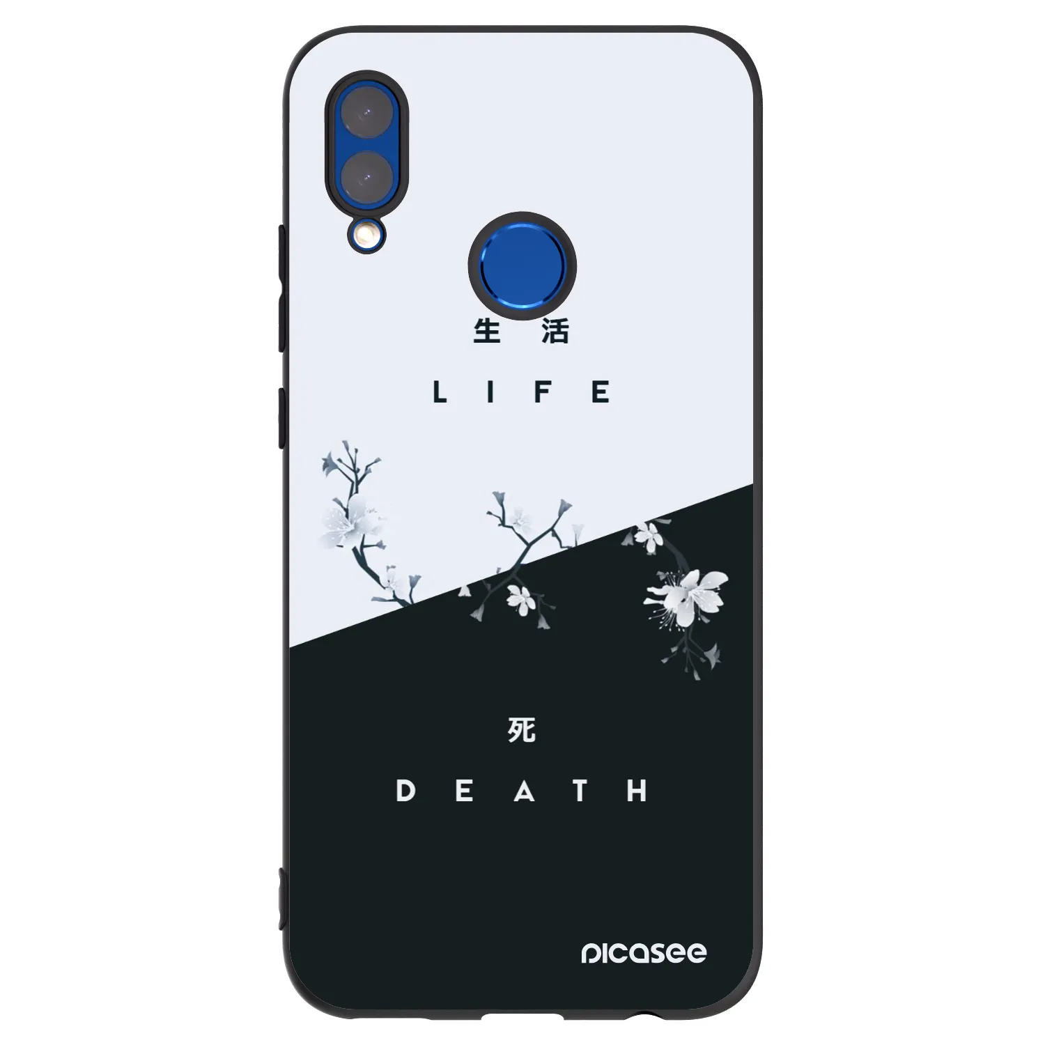 Picasee silikonový černý obal pro Huawei P Smart 2019 - Živý - Mrtvý