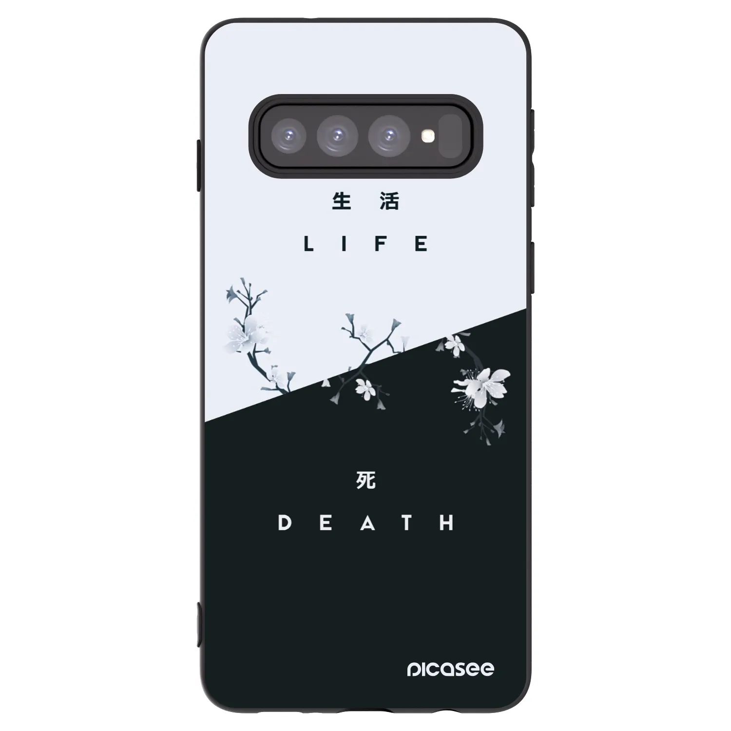 Picasee silikonový černý obal pro Samsung Galaxy S10 G973 - Živý - Mrtvý