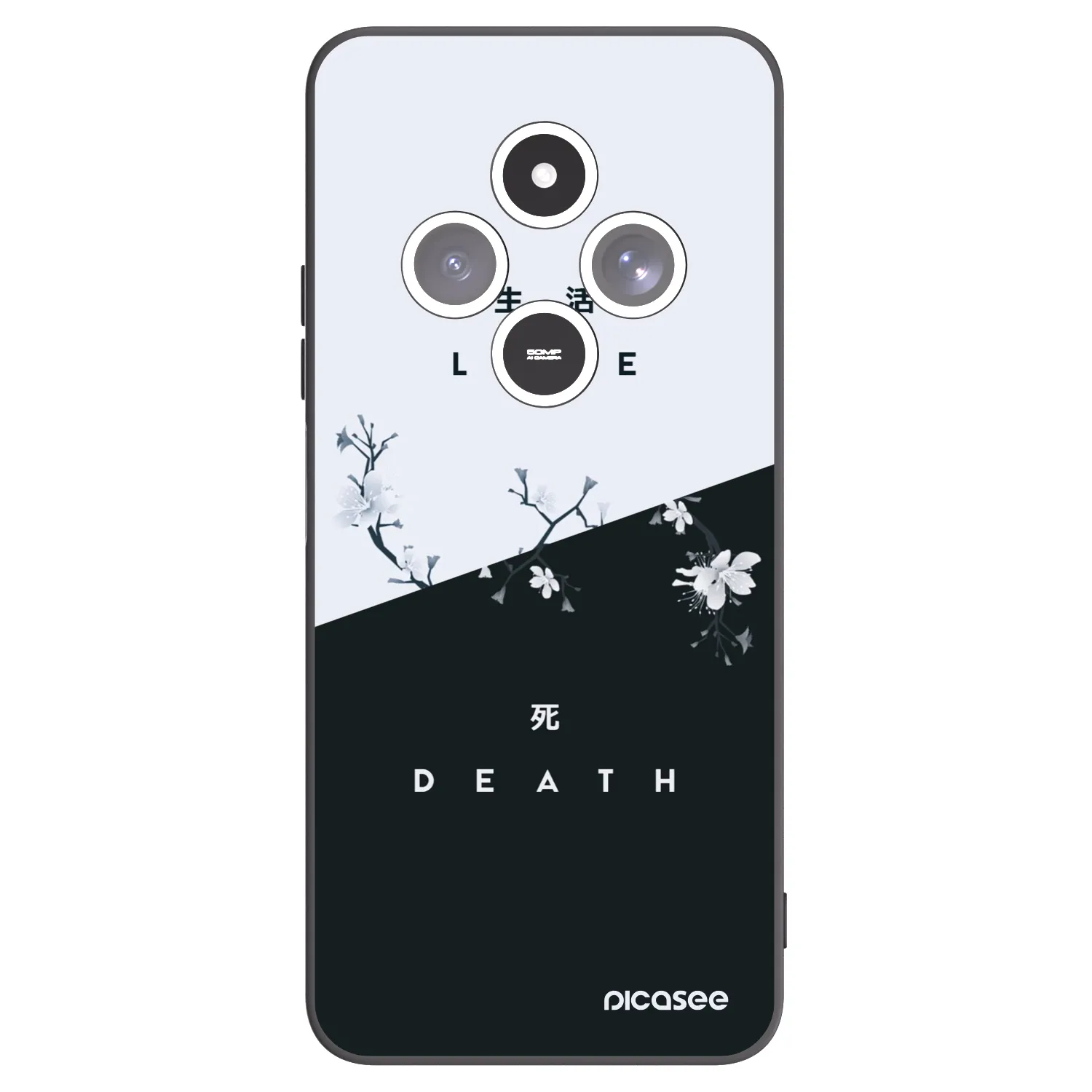 Picasee silikonový černý obal pro Xiaomi Redmi 14C - Živý - Mrtvý
