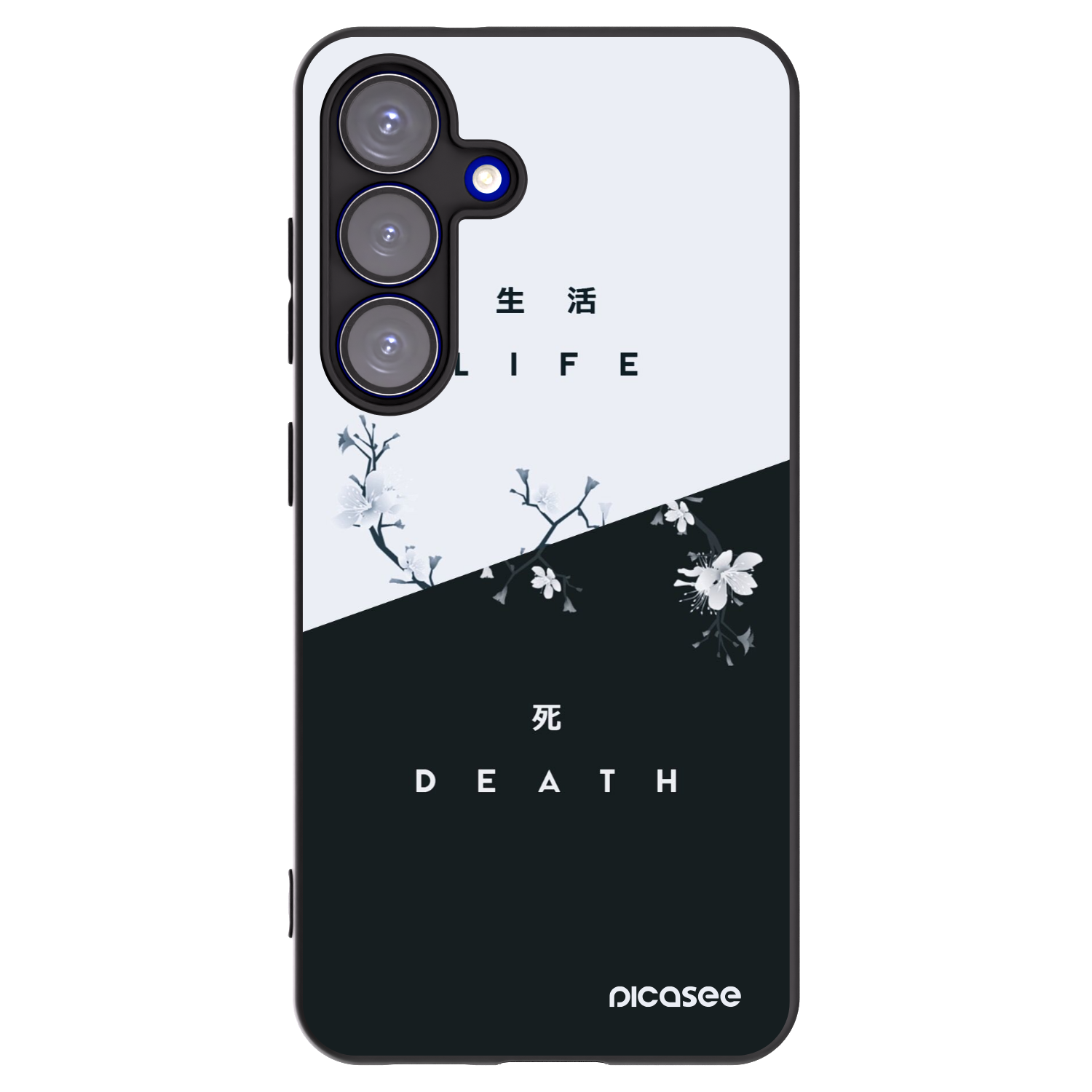 Picasee silikonový černý obal pro Samsung Galaxy S25 5G - Živý - Mrtvý