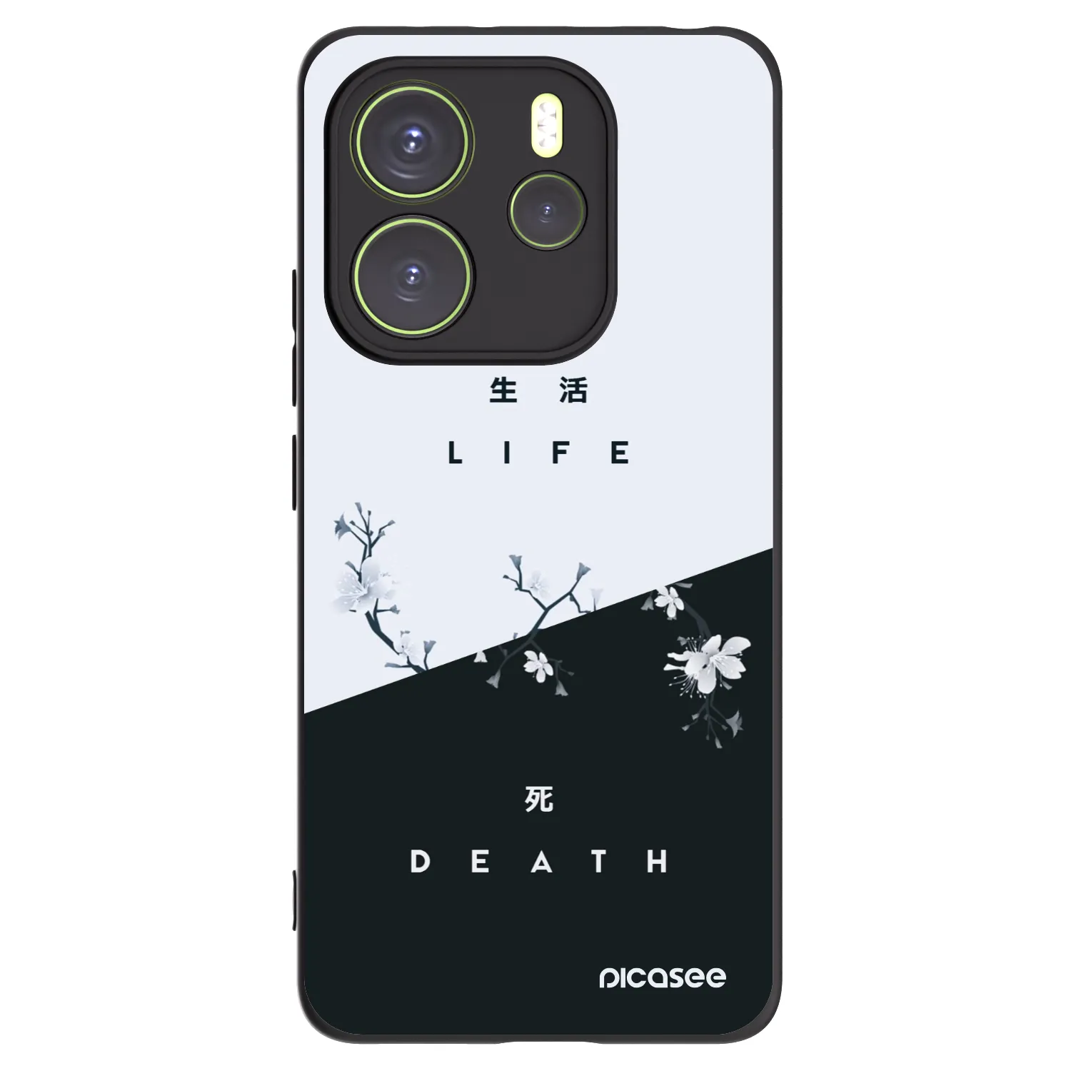 Picasee silikonový černý obal pro Xiaomi Redmi Note 14 4G - Živý - Mrtvý