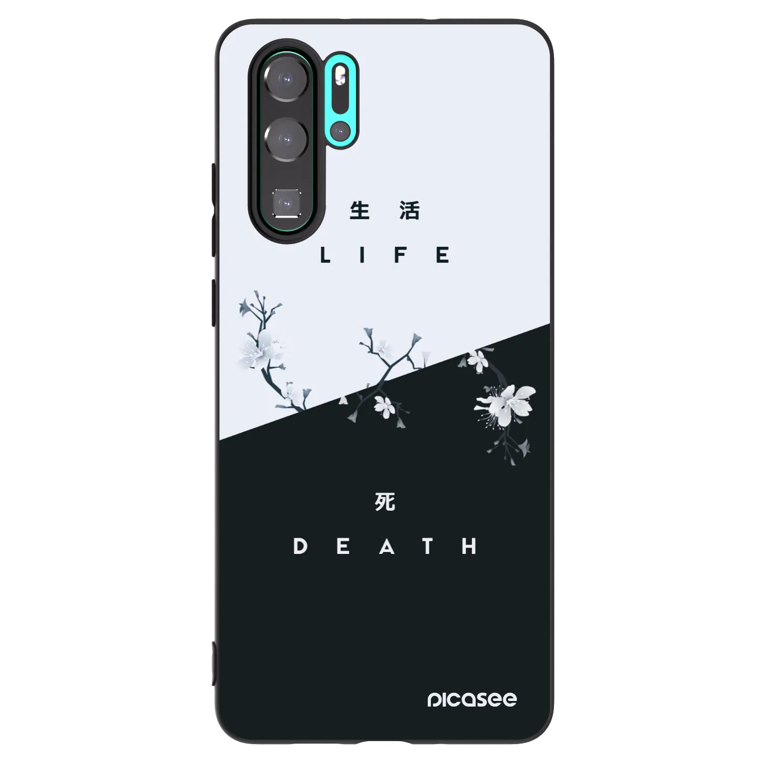 Picasee silikonový černý obal pro Huawei P30 Pro - Živý - Mrtvý