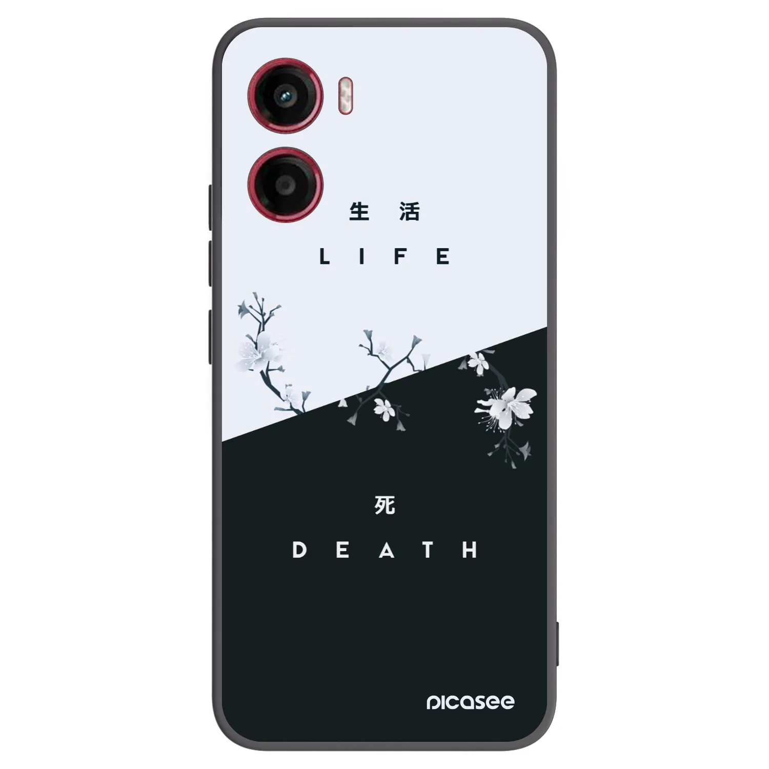 Picasee silikonový černý obal pro Motorola Moto G05 - Živý - Mrtvý