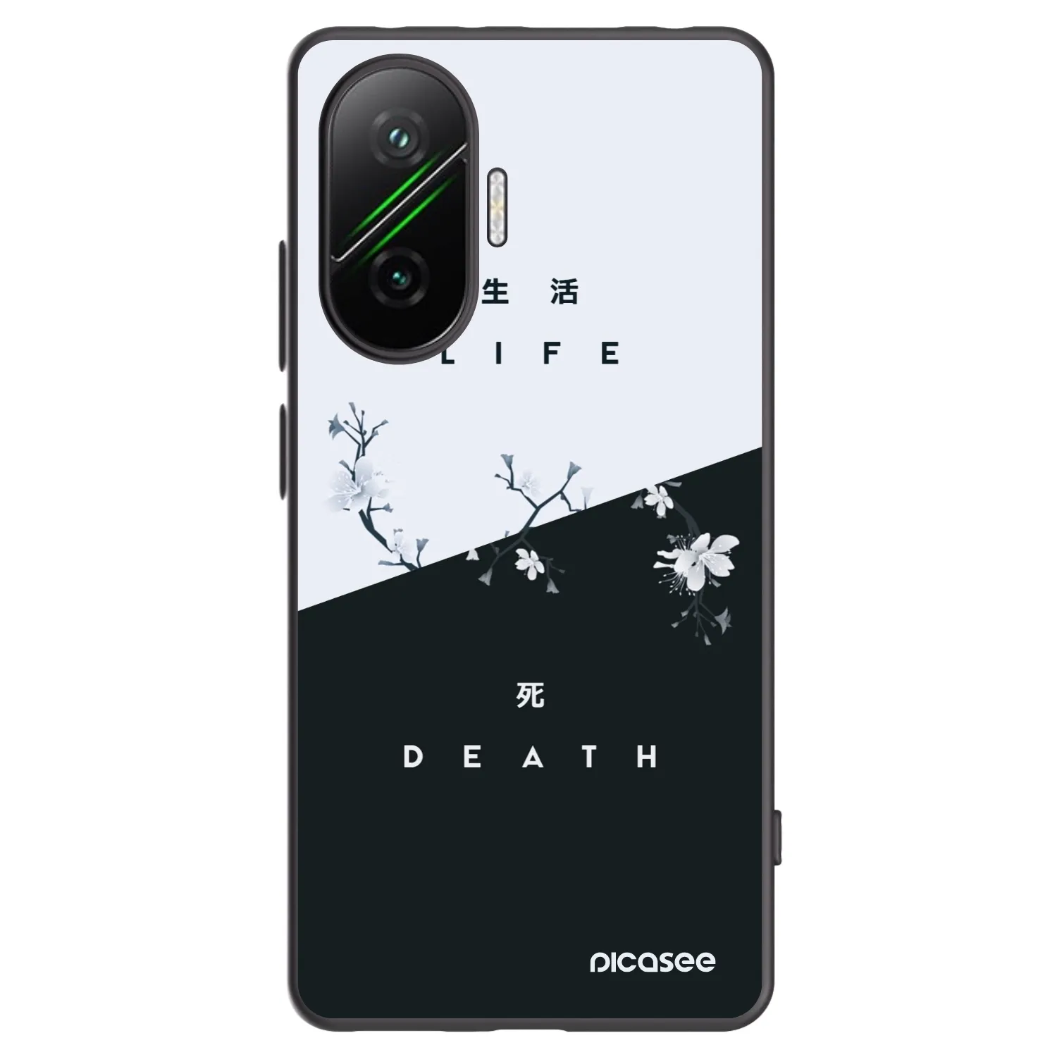 Picasee silikonový černý obal pro Xiaomi Poco F7 Pro 5G - Živý - Mrtvý
