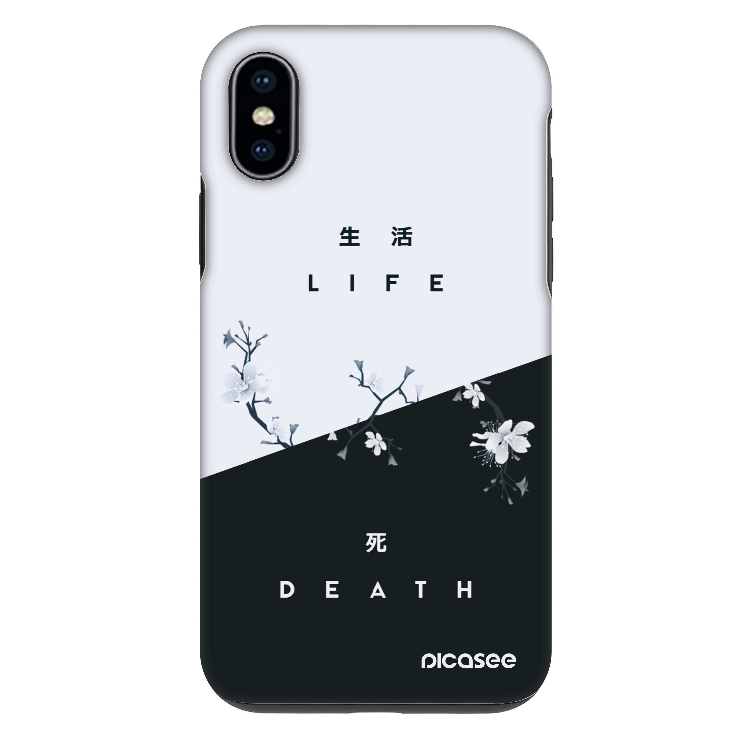 Picasee Fashion Case pro Apple iPhone X/XS - Živý - Mrtvý