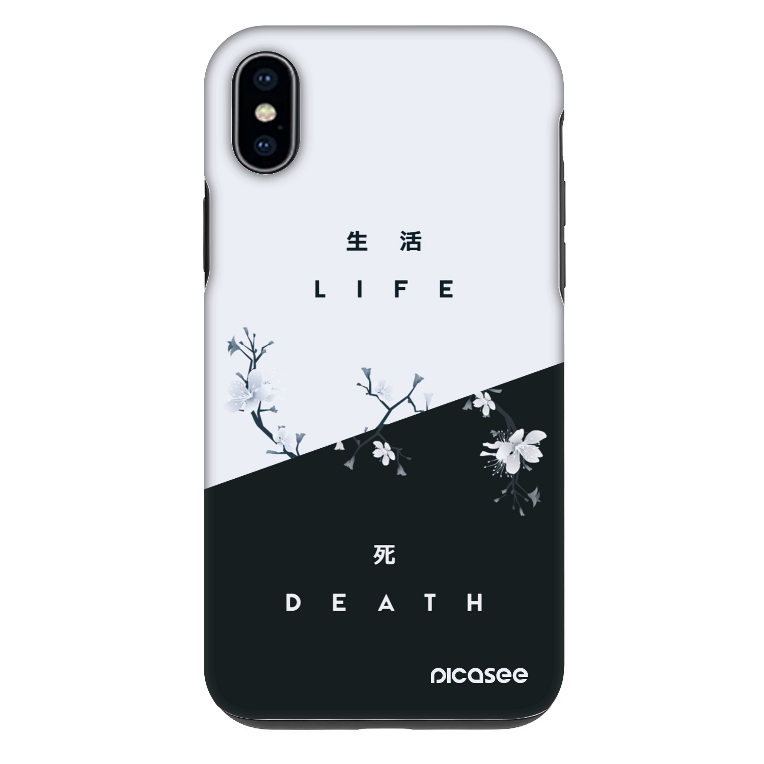 Picasee Fashion Case pro Apple iPhone XS Max - Živý - Mrtvý