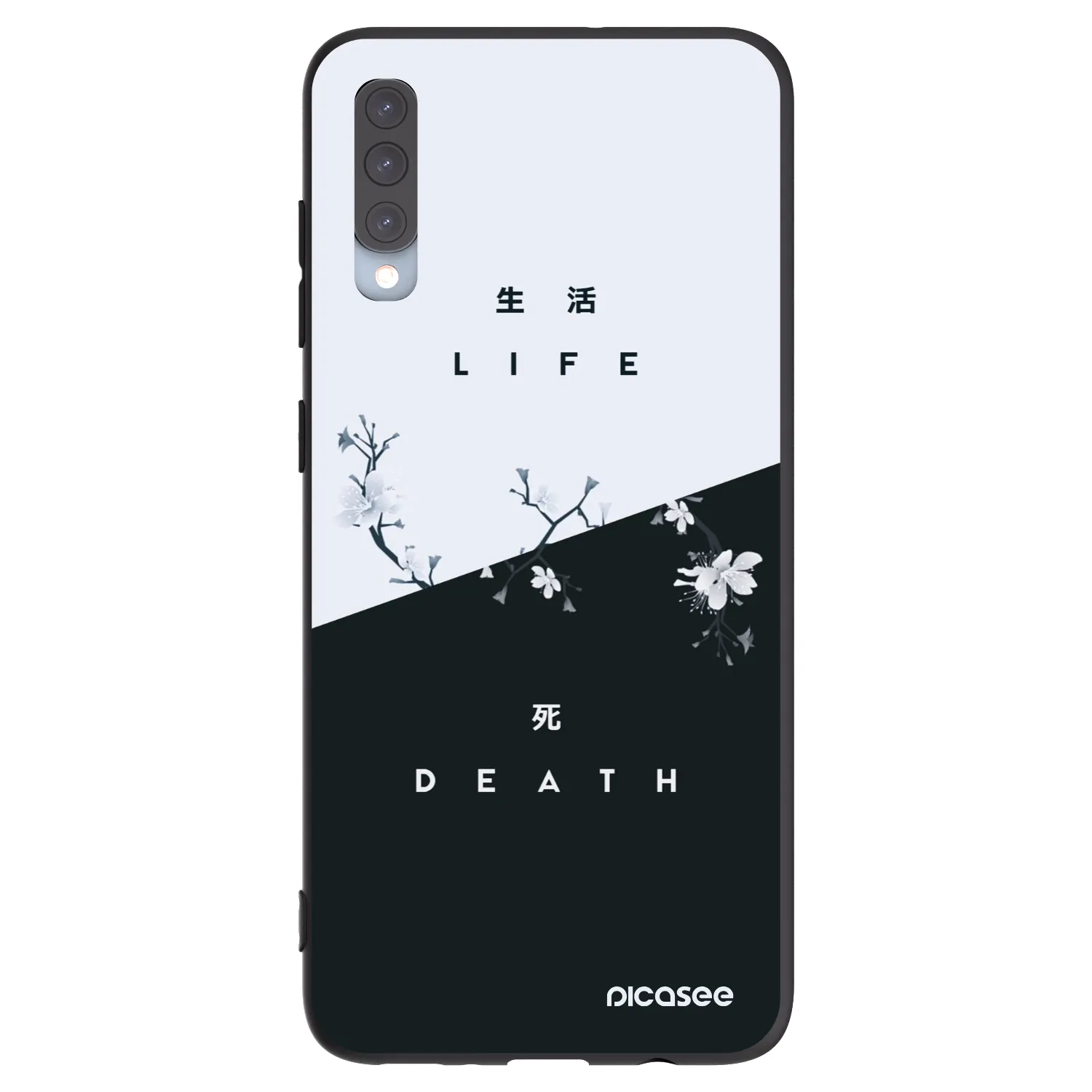 Picasee silikonový černý obal pro Samsung Galaxy A70 A705F - Živý - Mrtvý