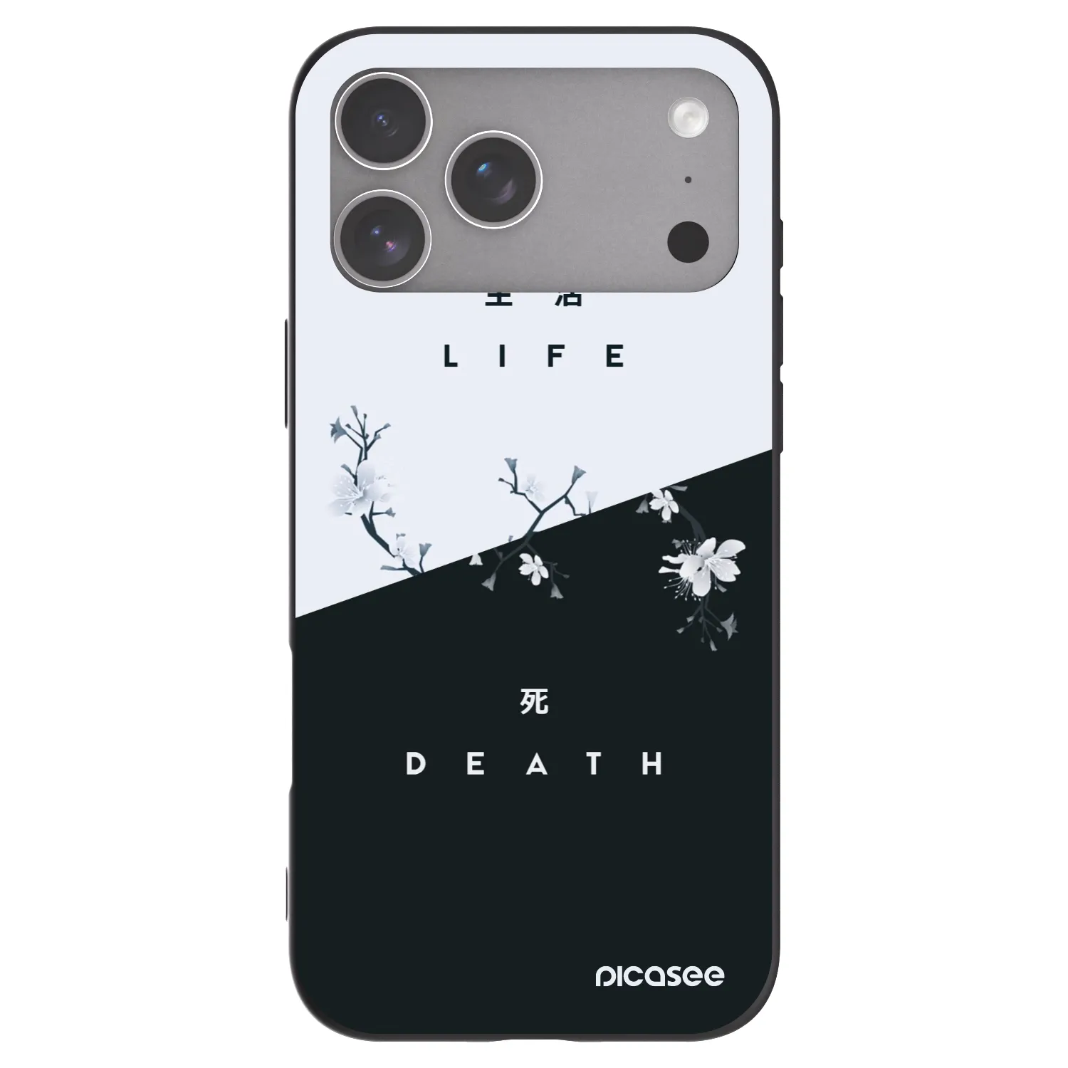 Picasee silikonový černý obal pro Apple iPhone 18 Pro Max - Živý - Mrtvý