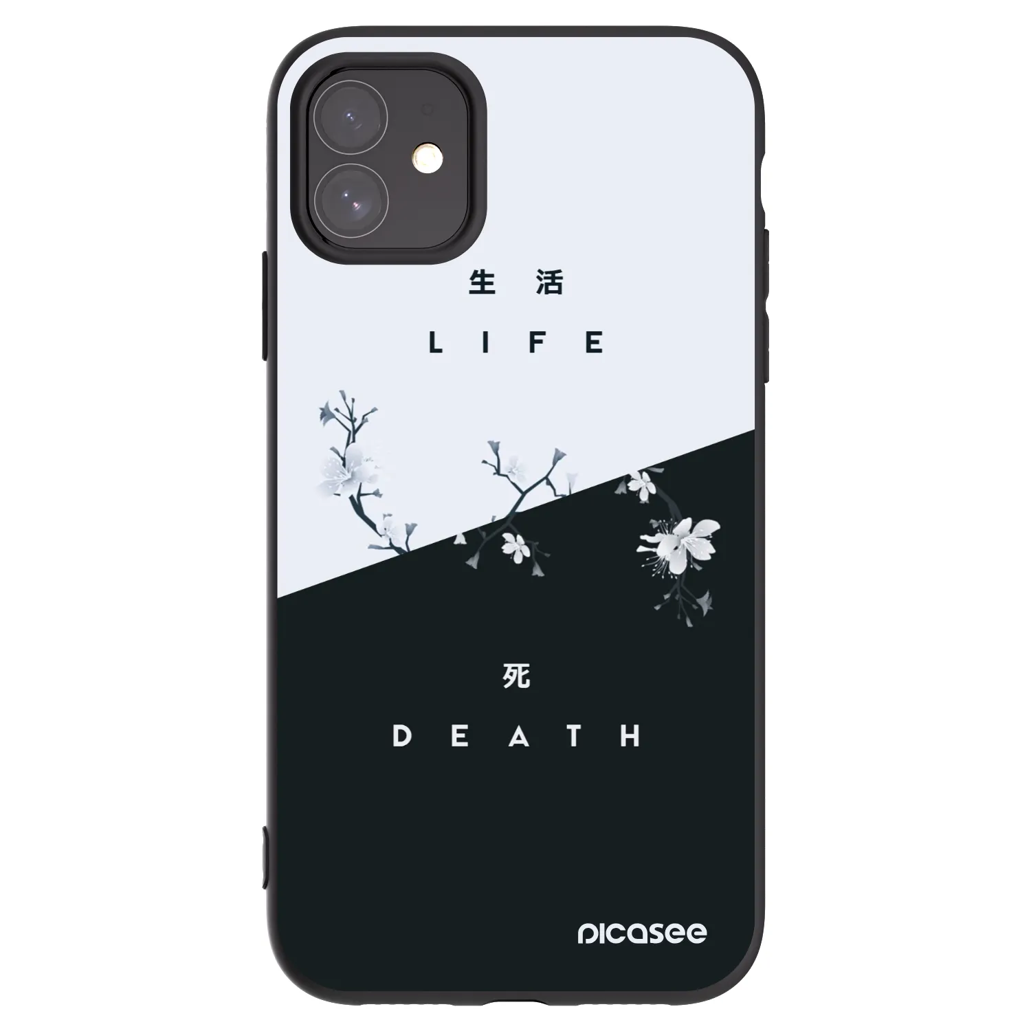 Picasee silikonový černý obal pro Apple iPhone 11 - Živý - Mrtvý