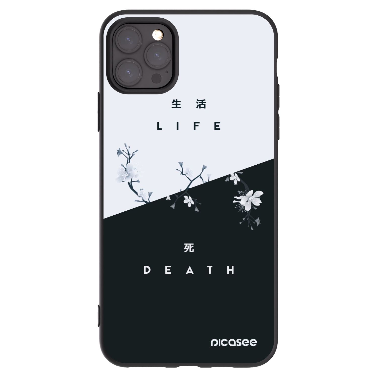 Picasee silikonový černý obal pro Apple iPhone 11 Pro Max - Živý - Mrtvý