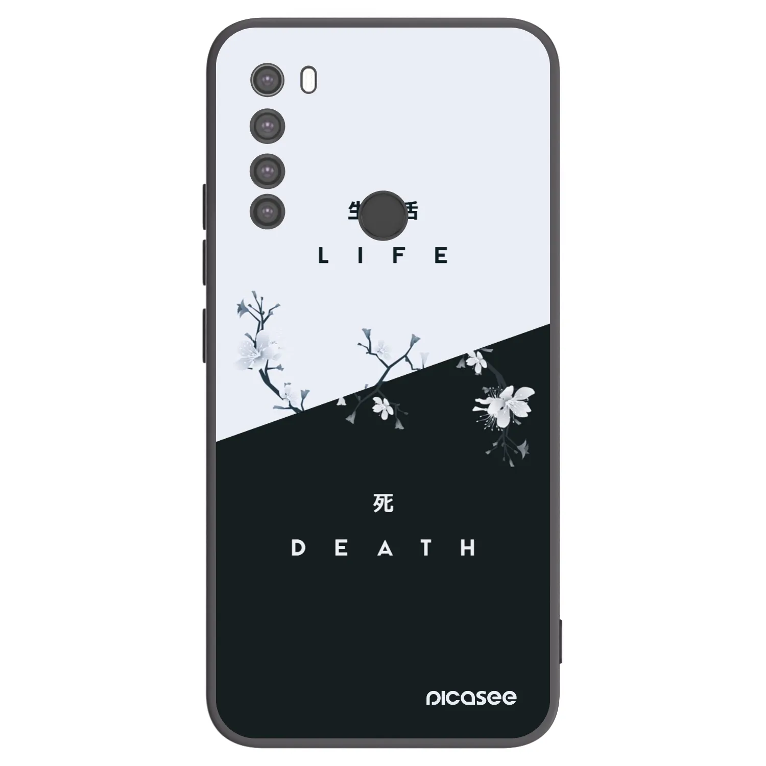 Picasee silikonový černý obal pro Xiaomi Redmi Note 8 - Živý - Mrtvý
