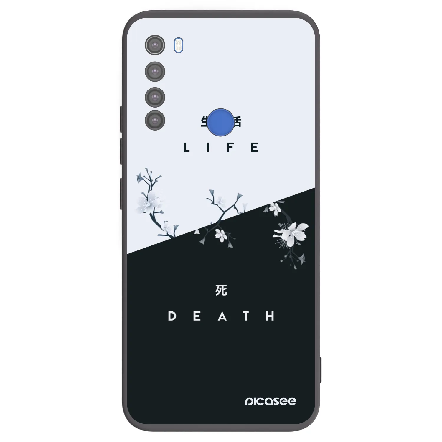 Picasee silikonový černý obal pro Xiaomi Redmi Note 8T - Živý - Mrtvý