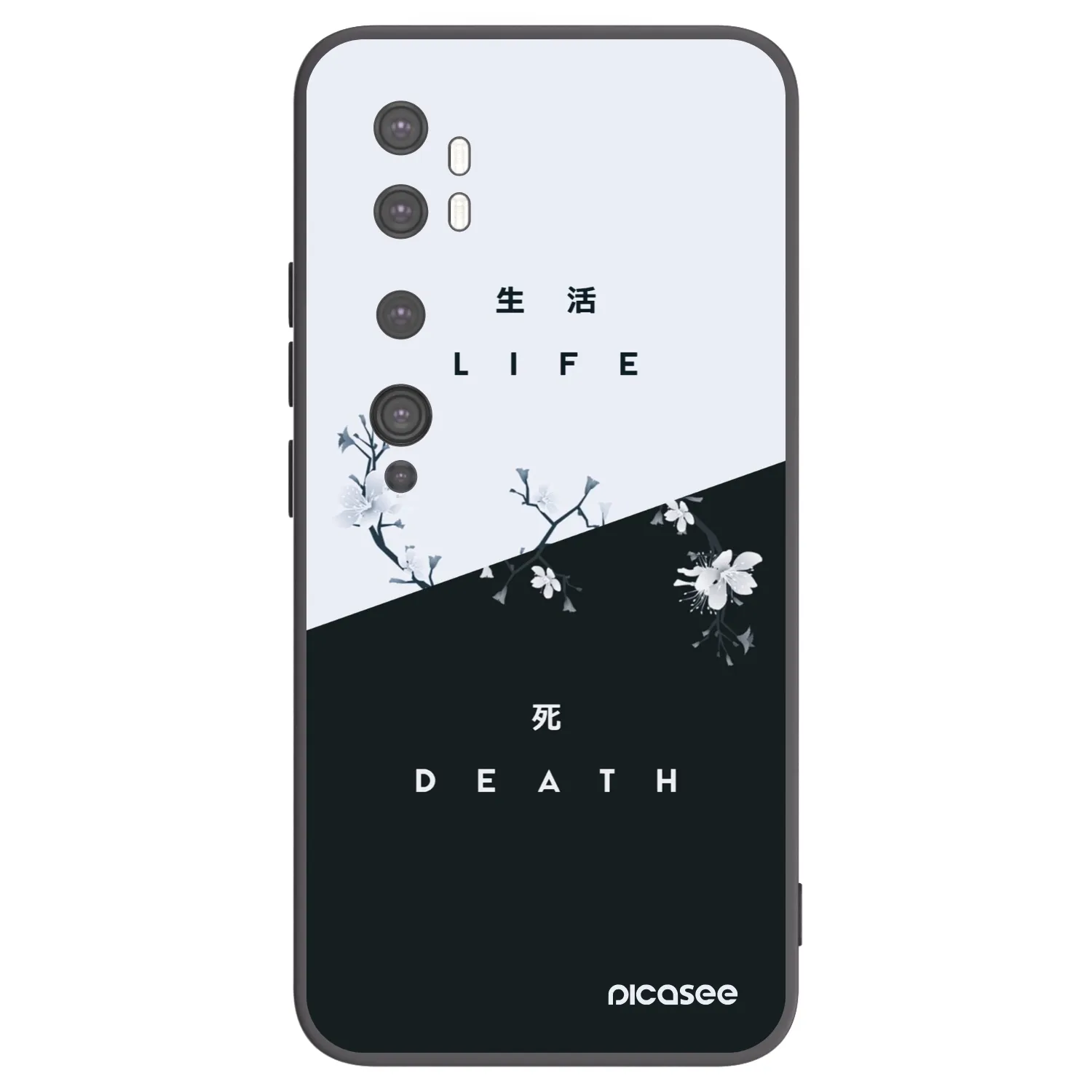 Picasee silikonový černý obal pro Xiaomi Mi Note 10 (Pro) - Živý - Mrtvý